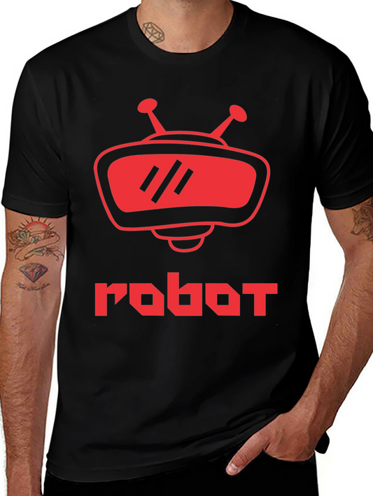 Retro Robot Graphic T-Shirt