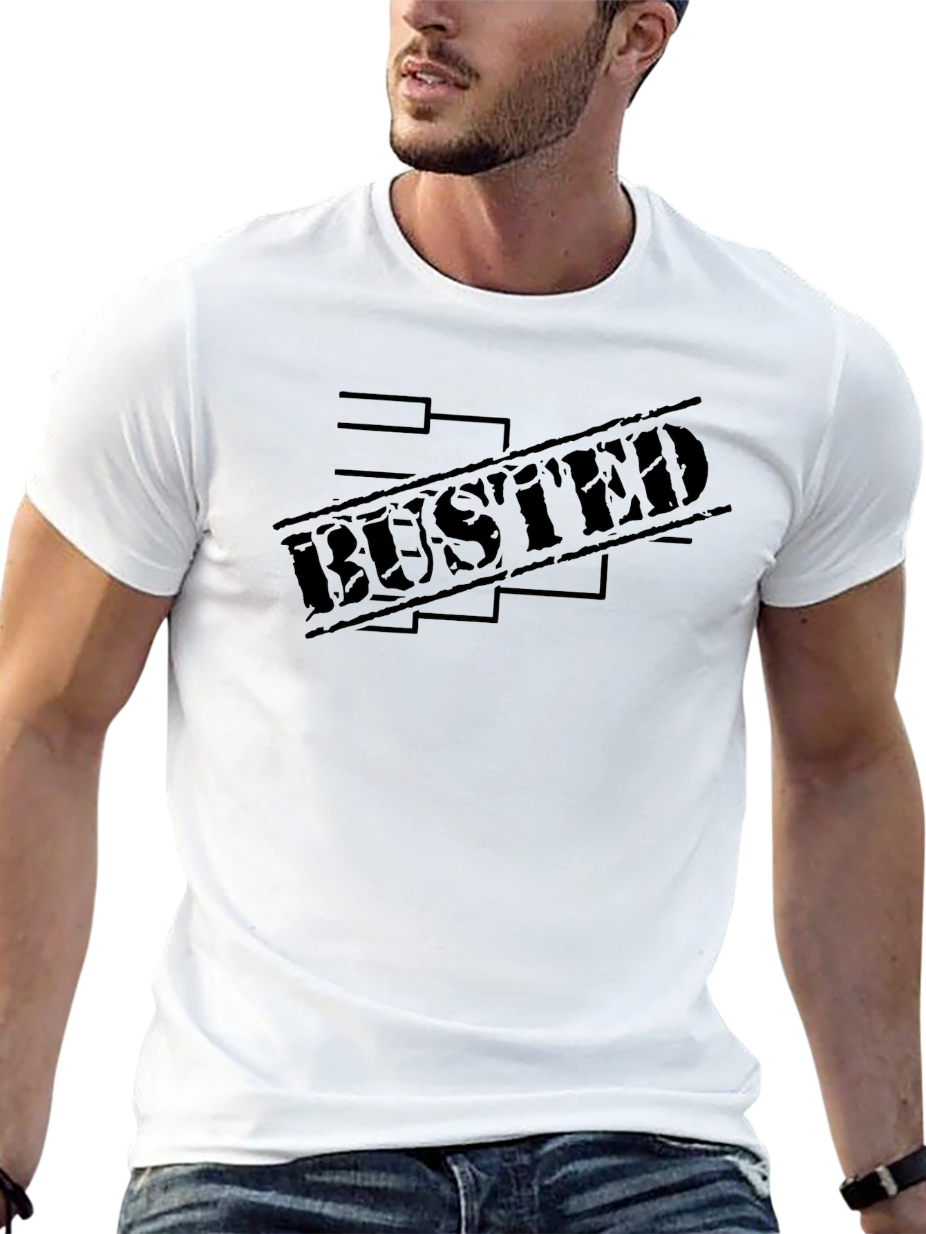 Busted Graphic T-Shirt - Mens Black Tee