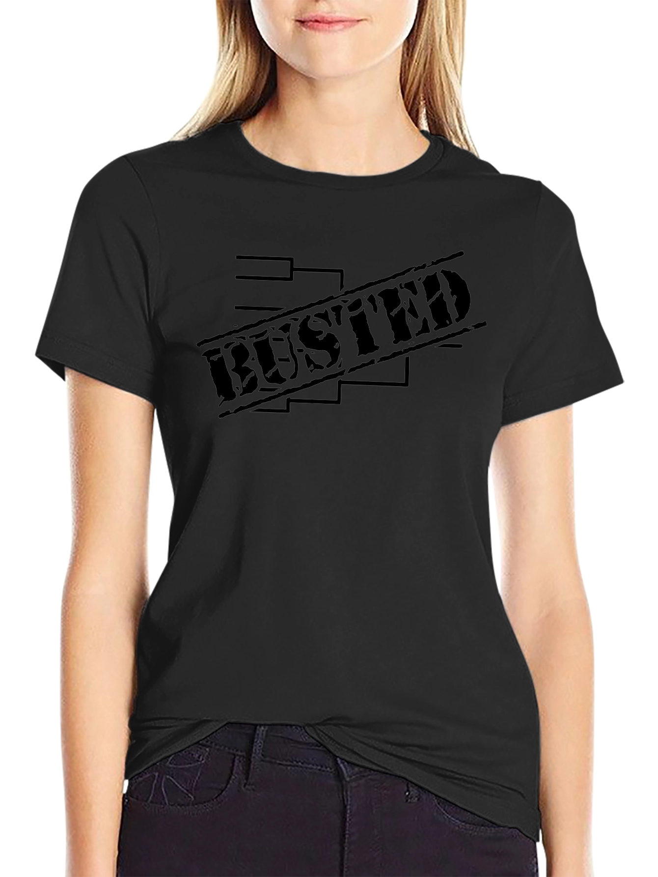 Busted Graphic T-Shirt - Mens Black Tee