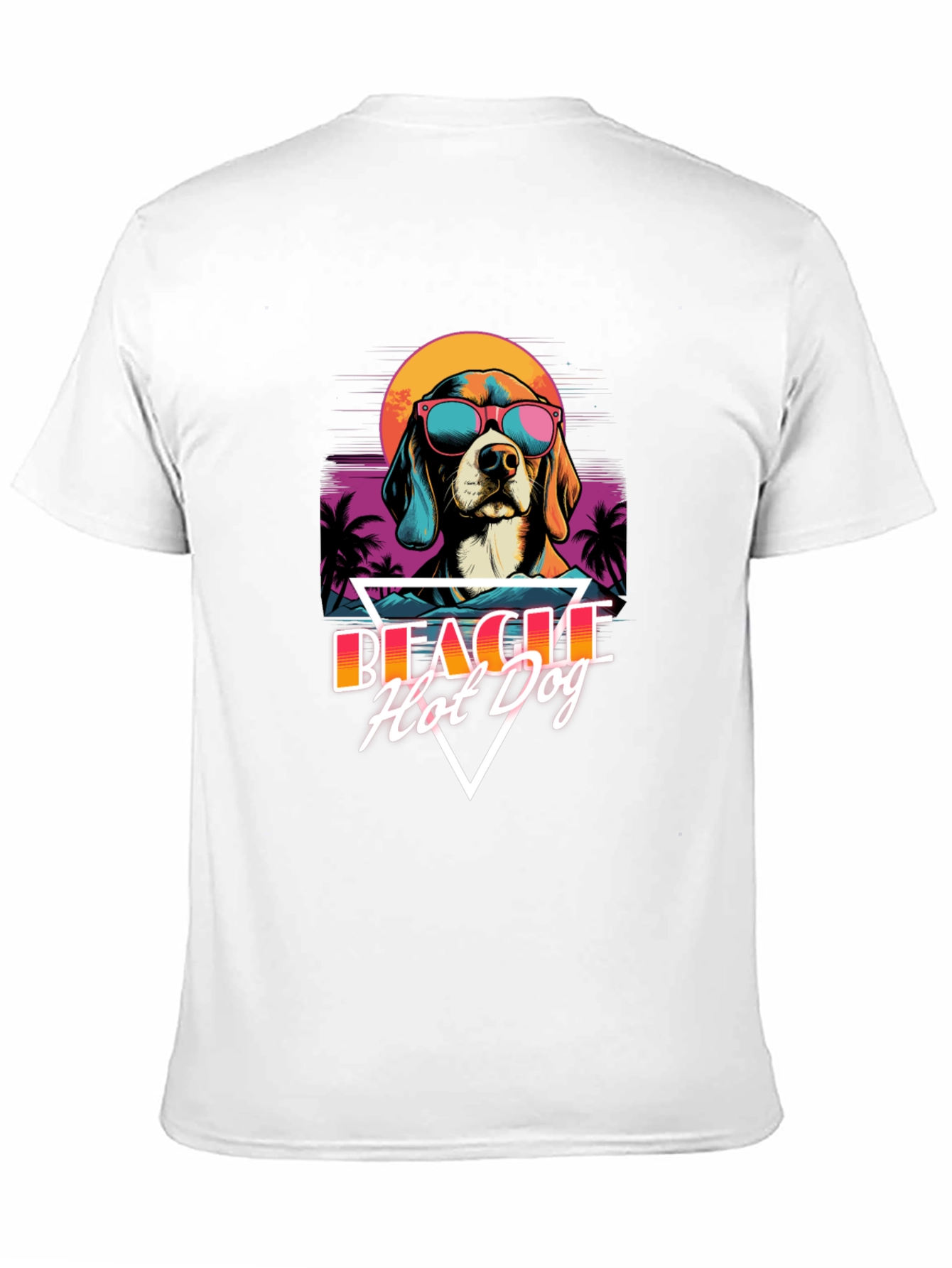 Retro Beagle Hot Dog T-Shirt