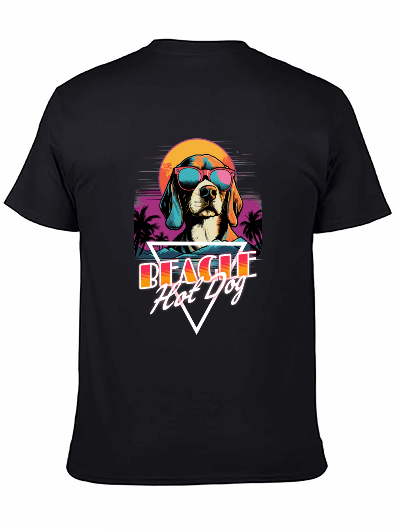 Retro Beagle Hot Dog T-Shirt