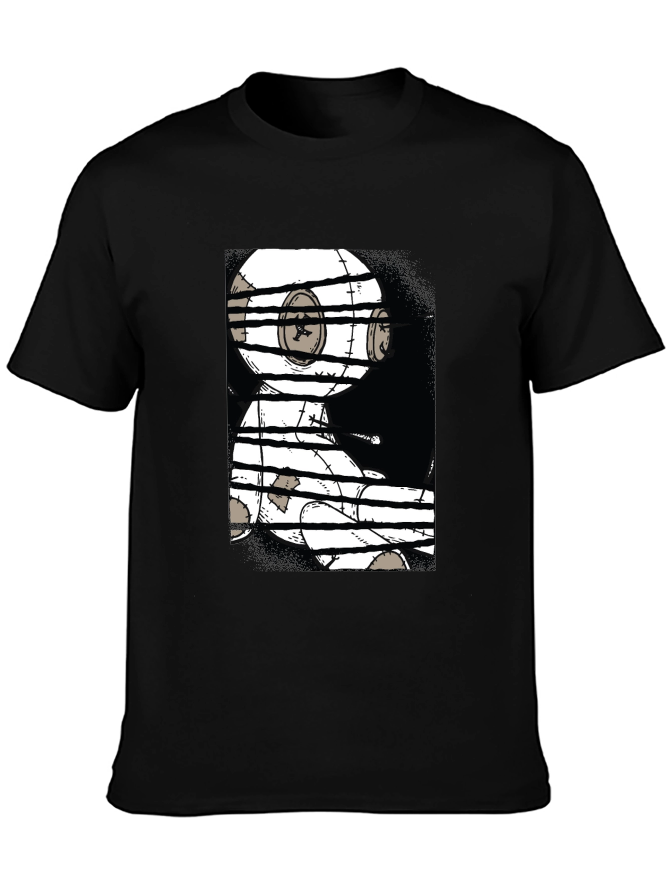 Graphic Print Black T-Shirt