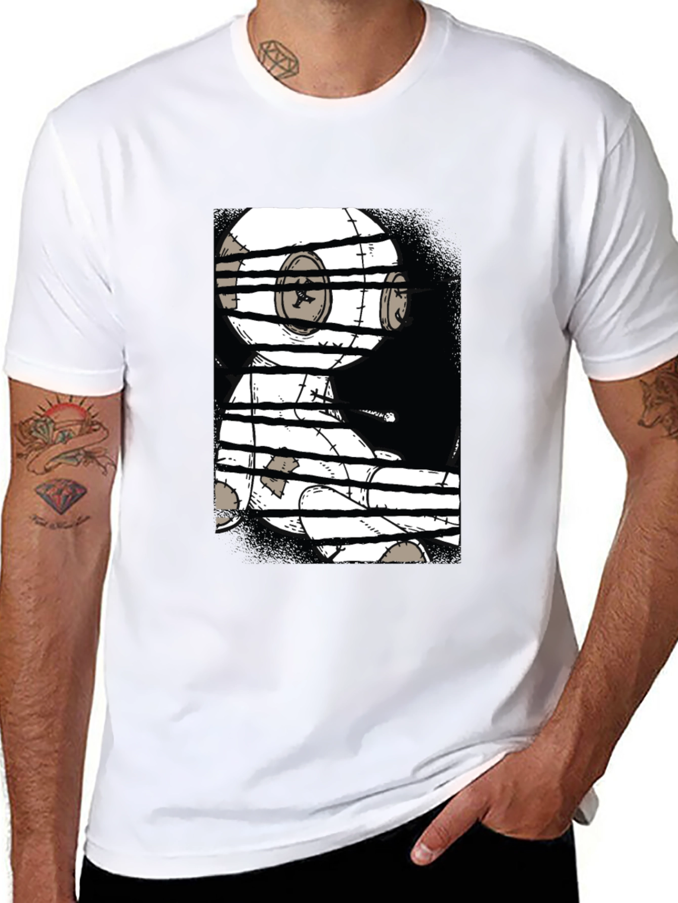 Graphic Print Black T-Shirt