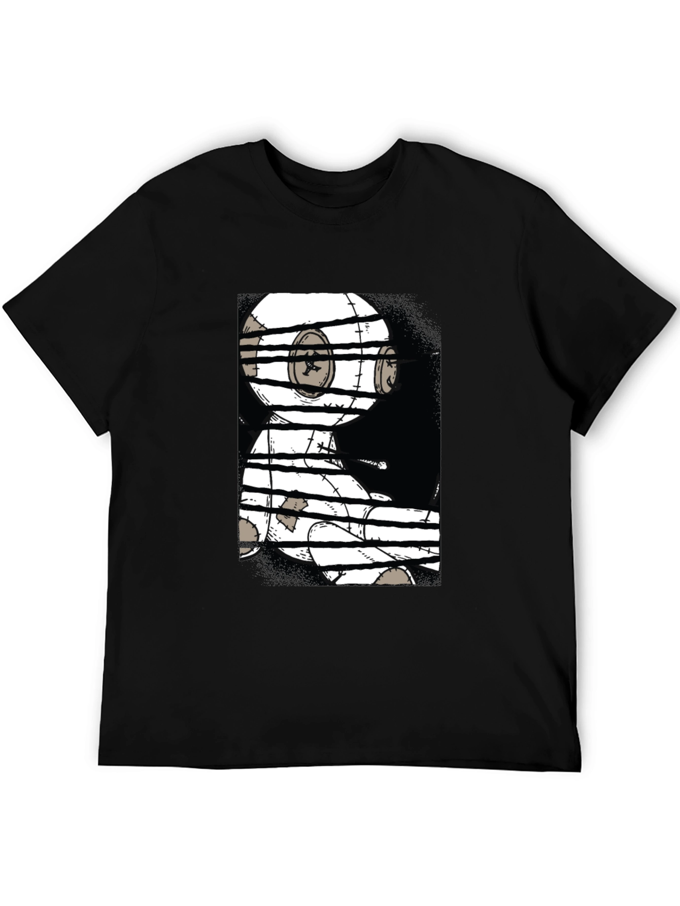 Graphic Print Black T-Shirt
