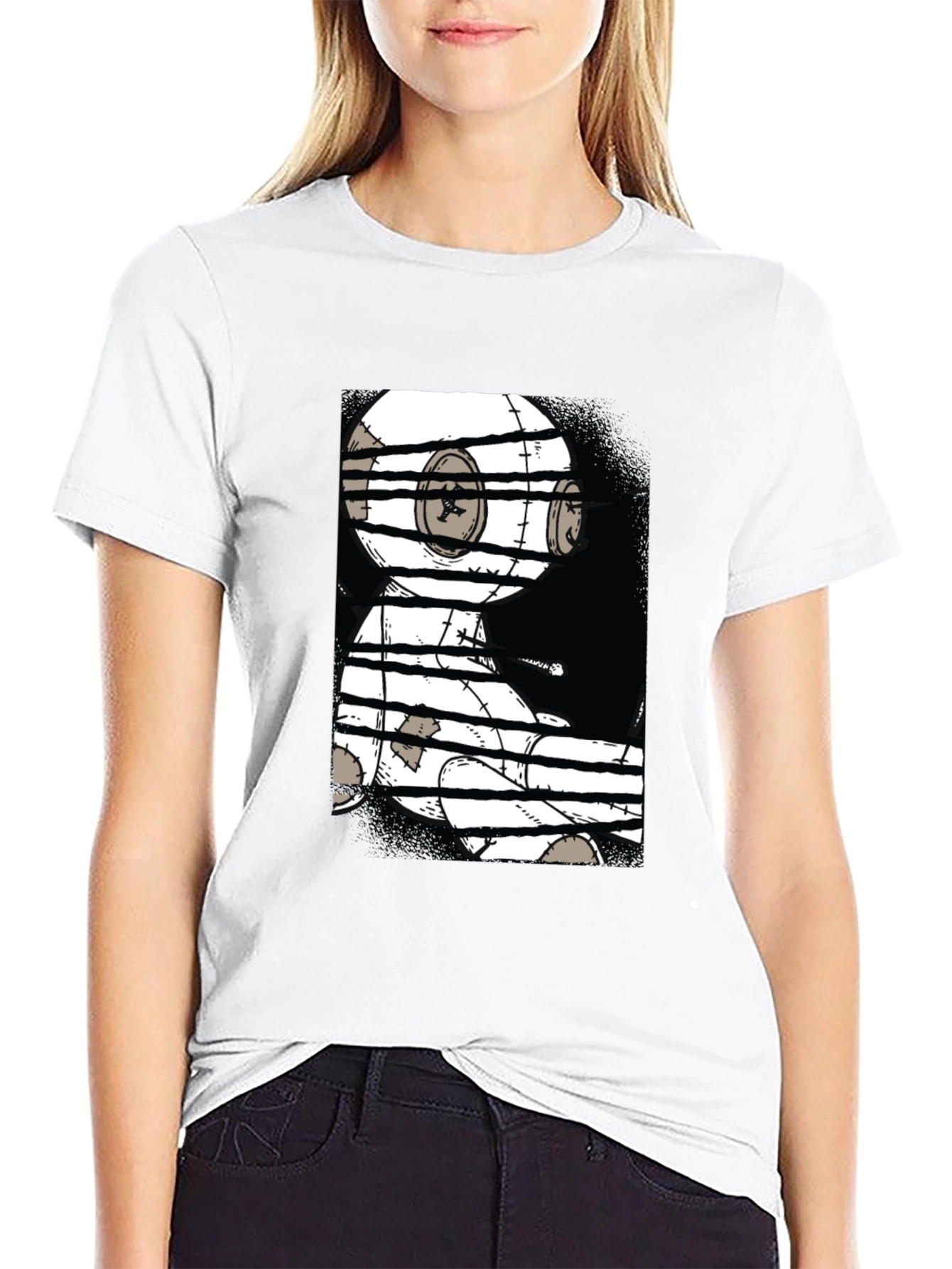 Graphic Print Black T-Shirt