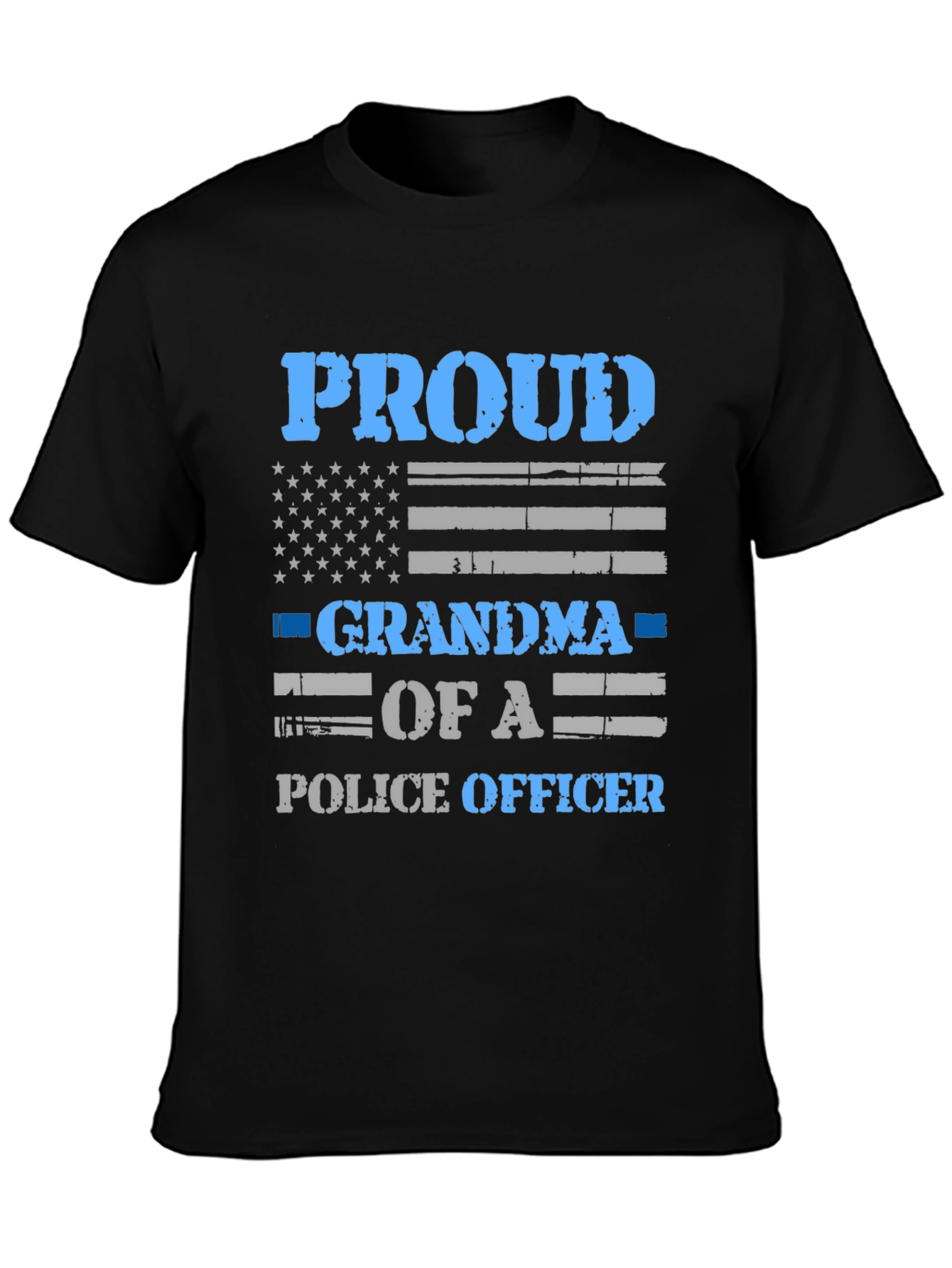 Proud Grandma of a Police Officer Graphic T-Shirt