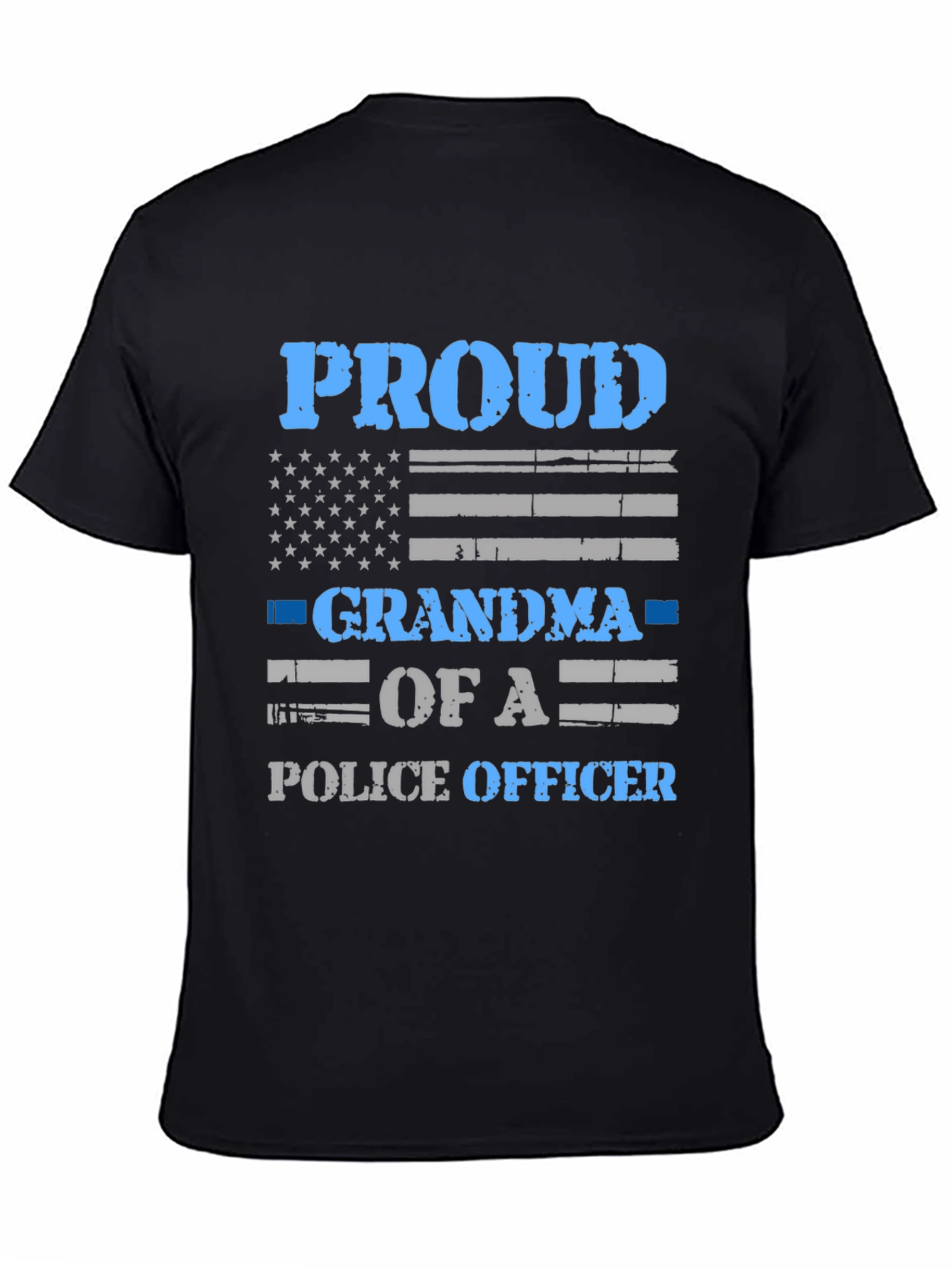 Proud Grandma of a Police Officer Graphic T-Shirt