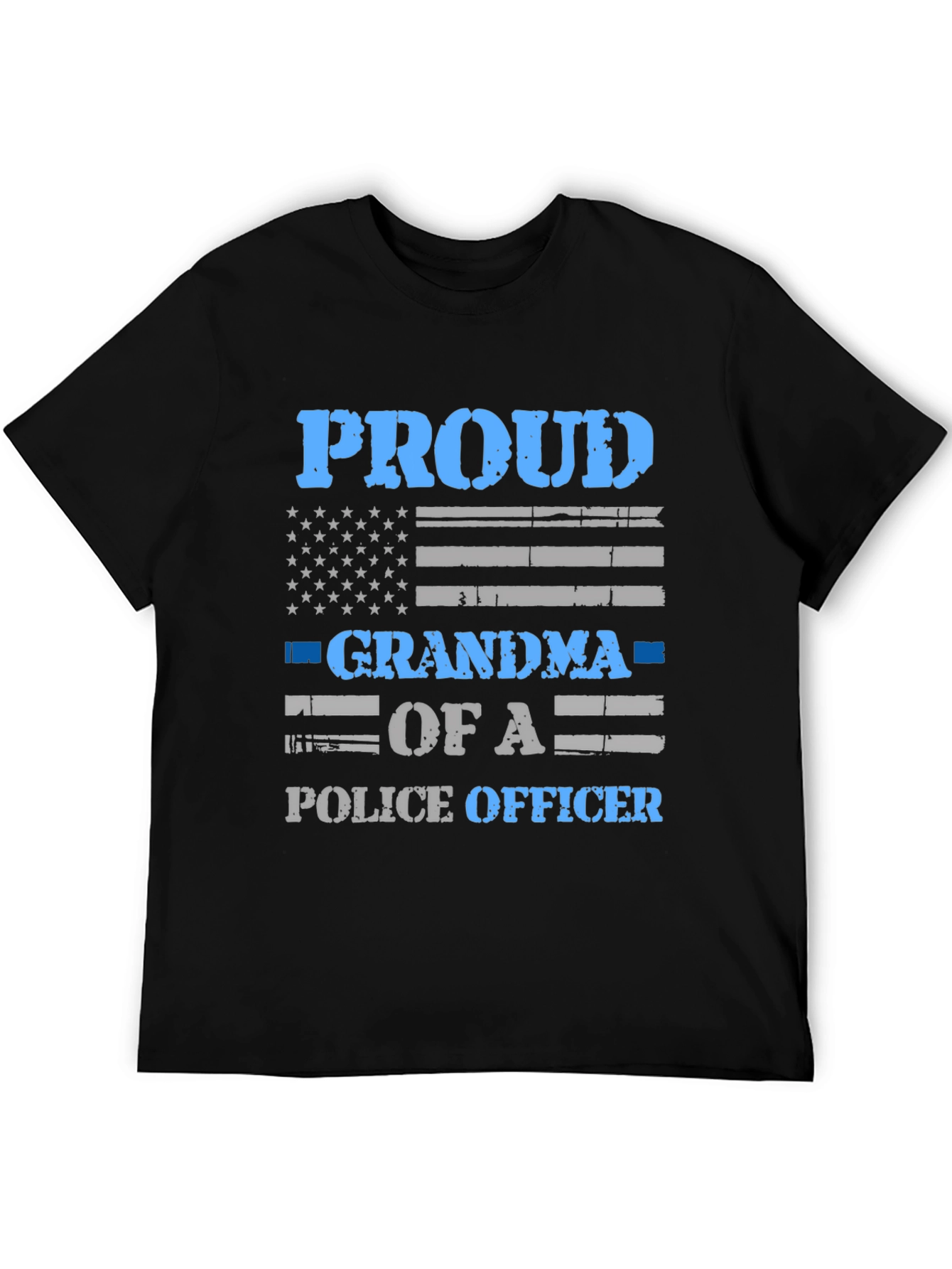 Proud Grandma of a Police Officer Graphic T-Shirt