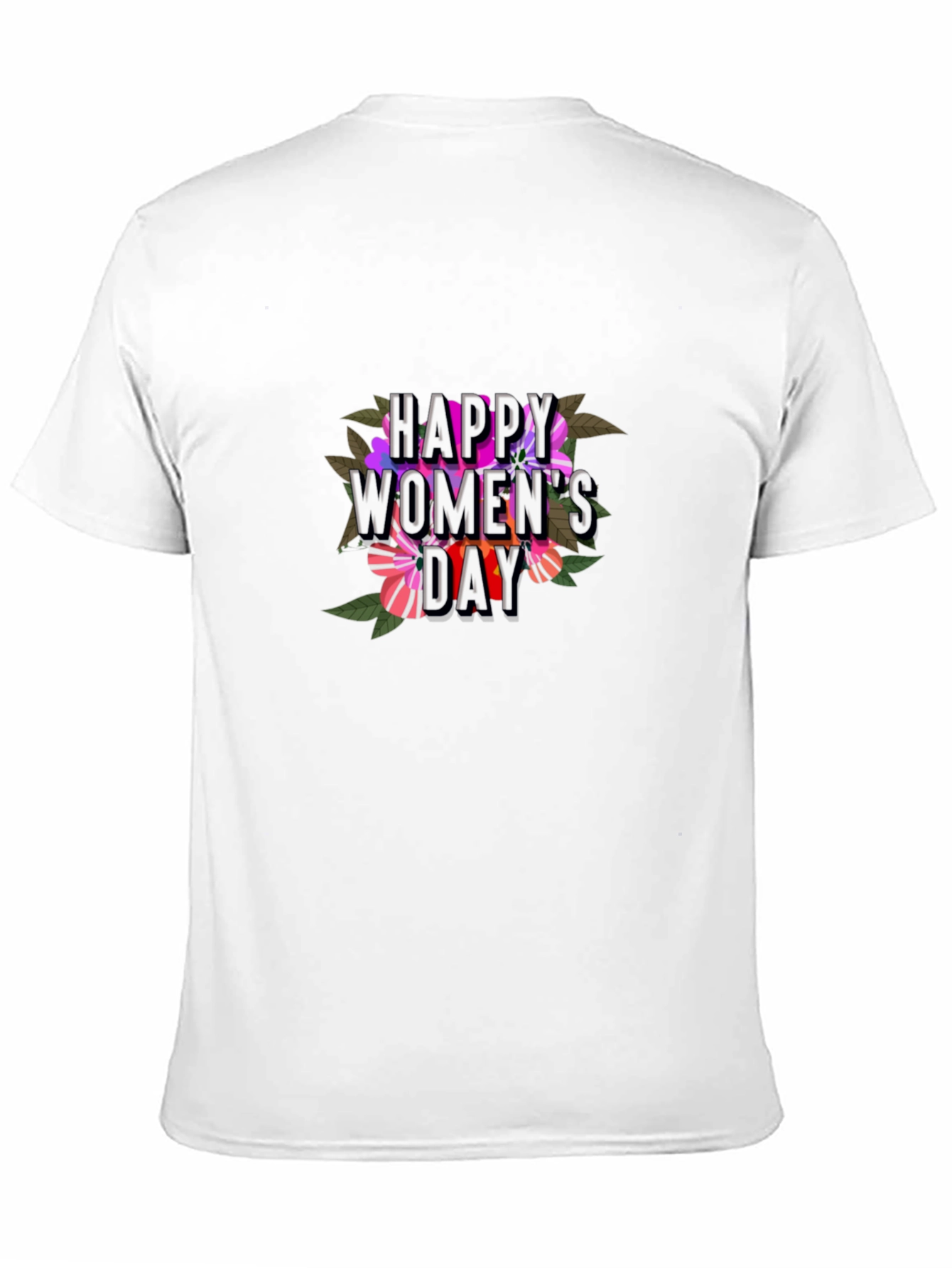 Happy Womens Day Graphic Tee - Black
