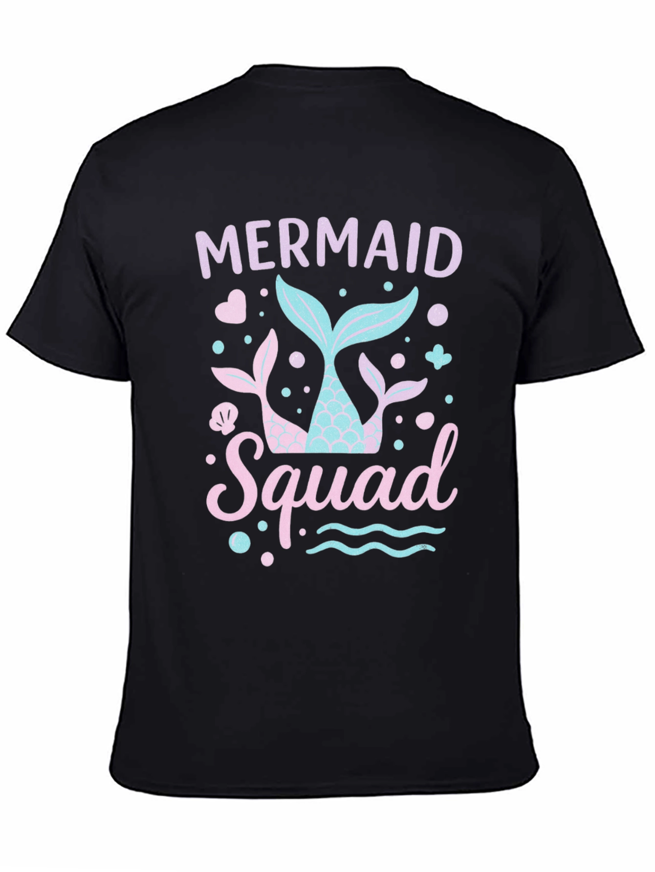Mermaid Squad Black T-Shirt