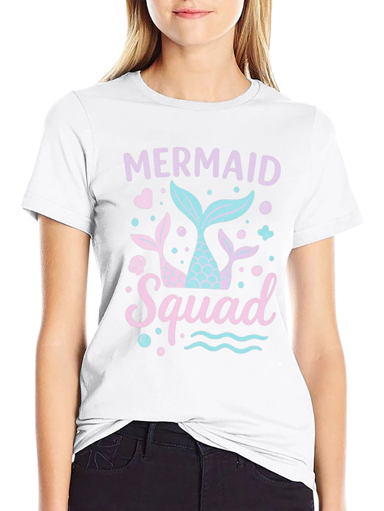 Mermaid Squad Black T-Shirt
