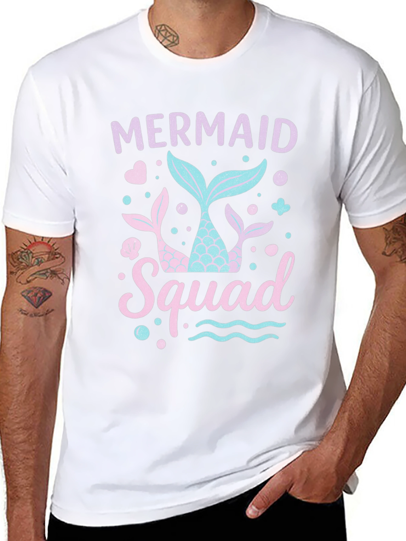 Mermaid Squad Black T-Shirt