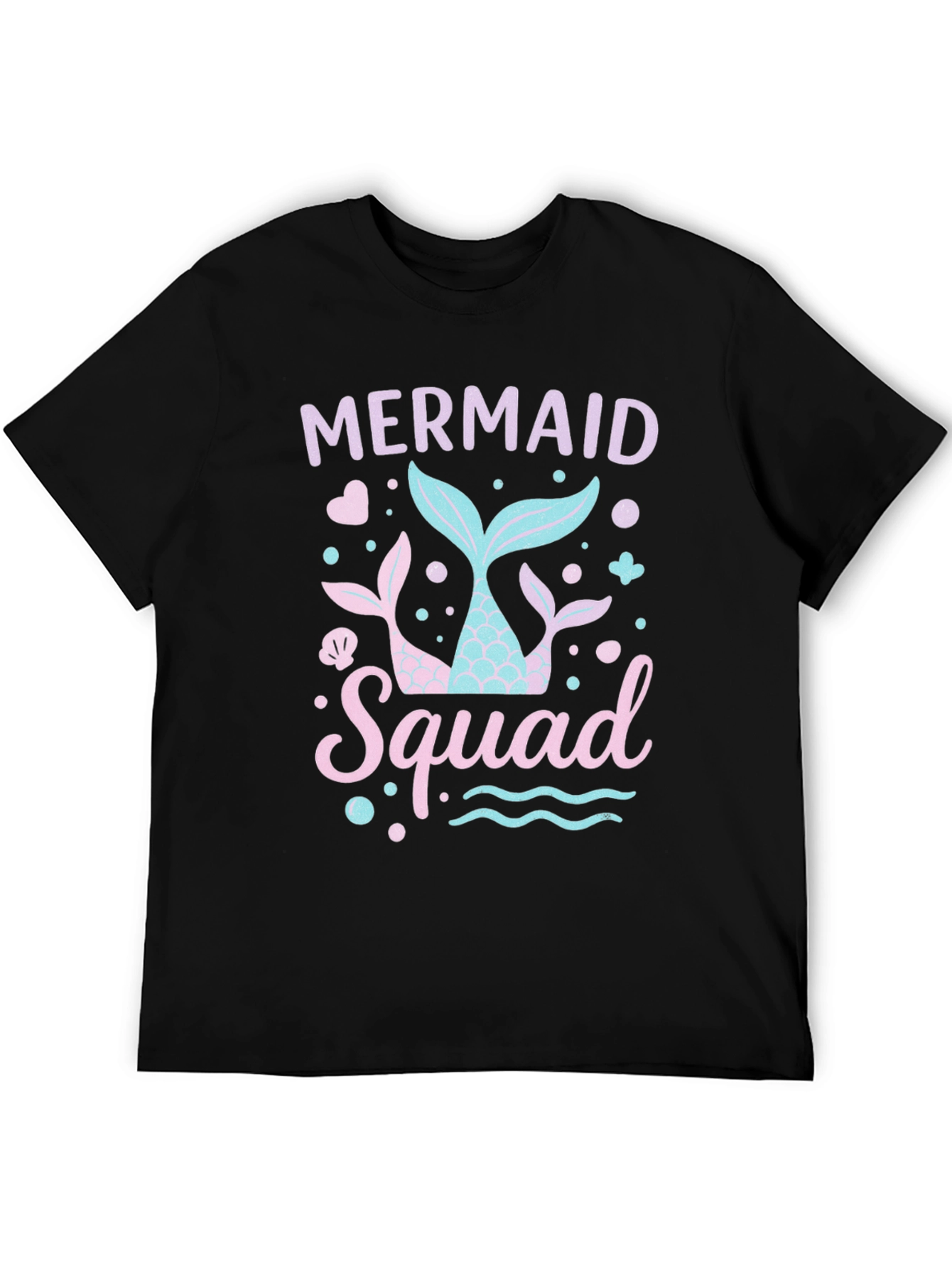 Mermaid Squad Black T-Shirt