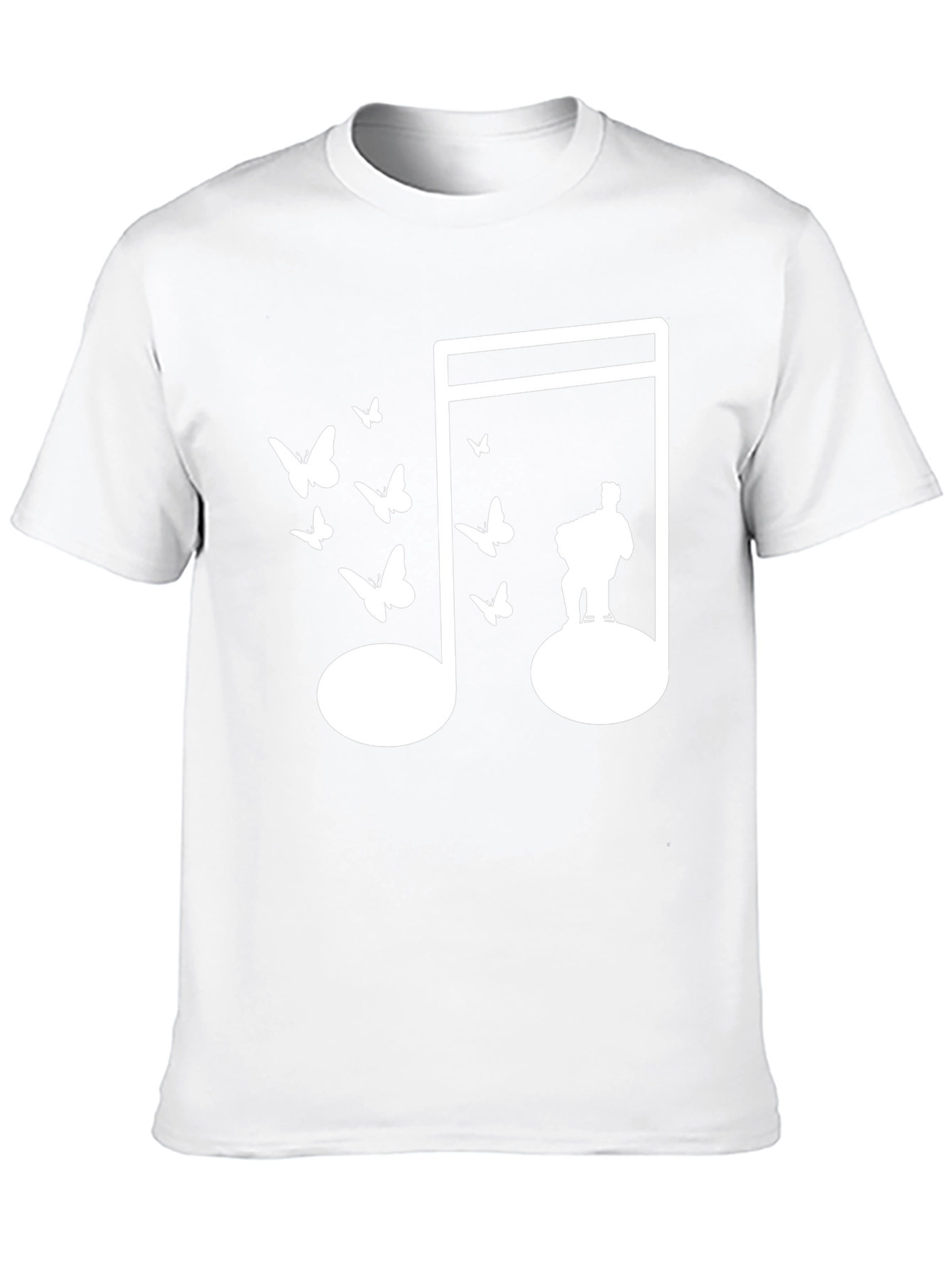 Musical Note Butterfly Graphic Tee