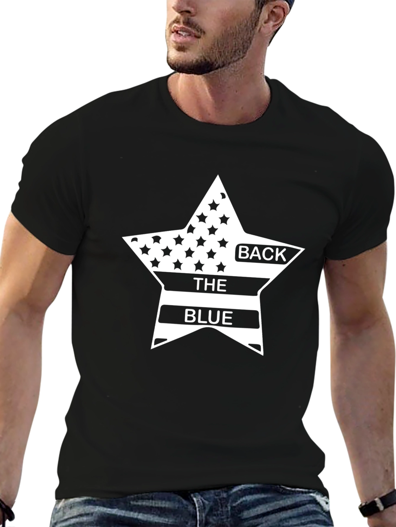 Back the Blue T-Shirt Patriotic Design