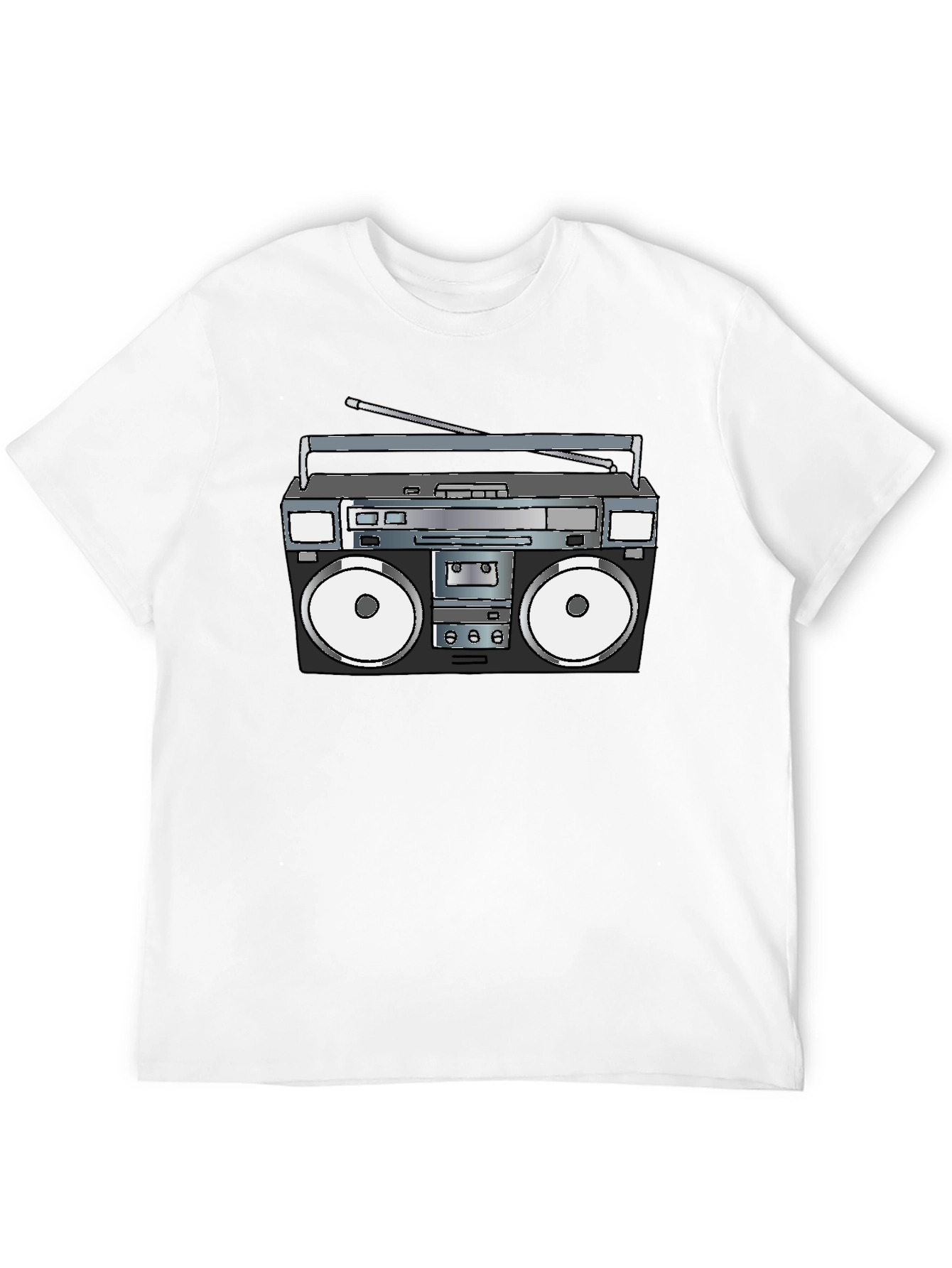 Retro Boombox T-Shirt - Black