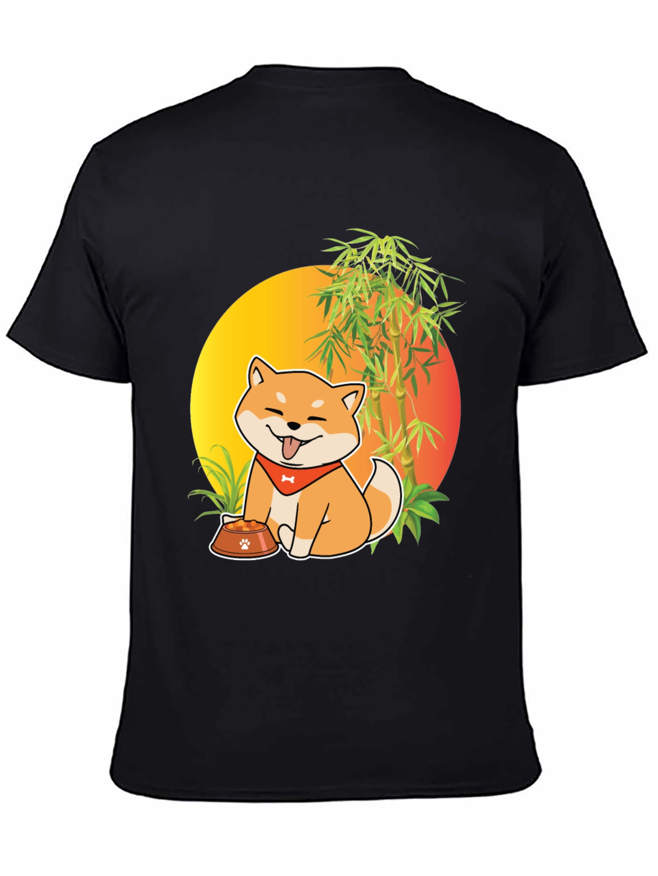 Shiba Inu Dog Cartoon Graphic T-Shirt