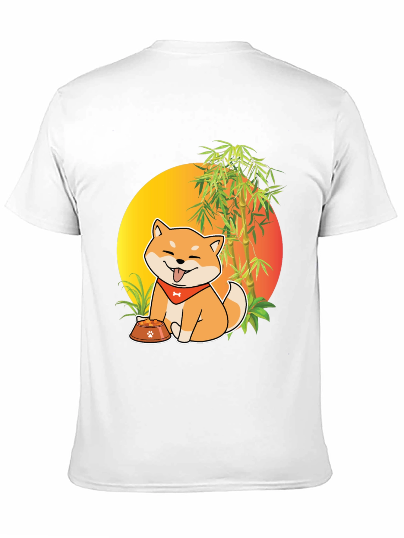 Shiba Inu Dog Cartoon Graphic T-Shirt