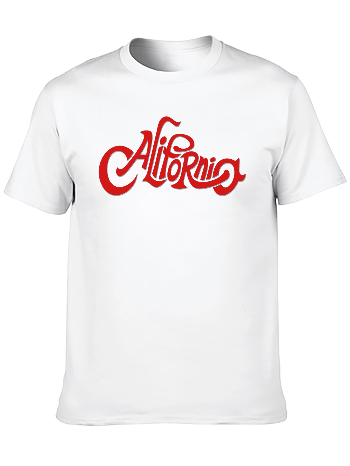 California Graphic Print Black T-Shirt