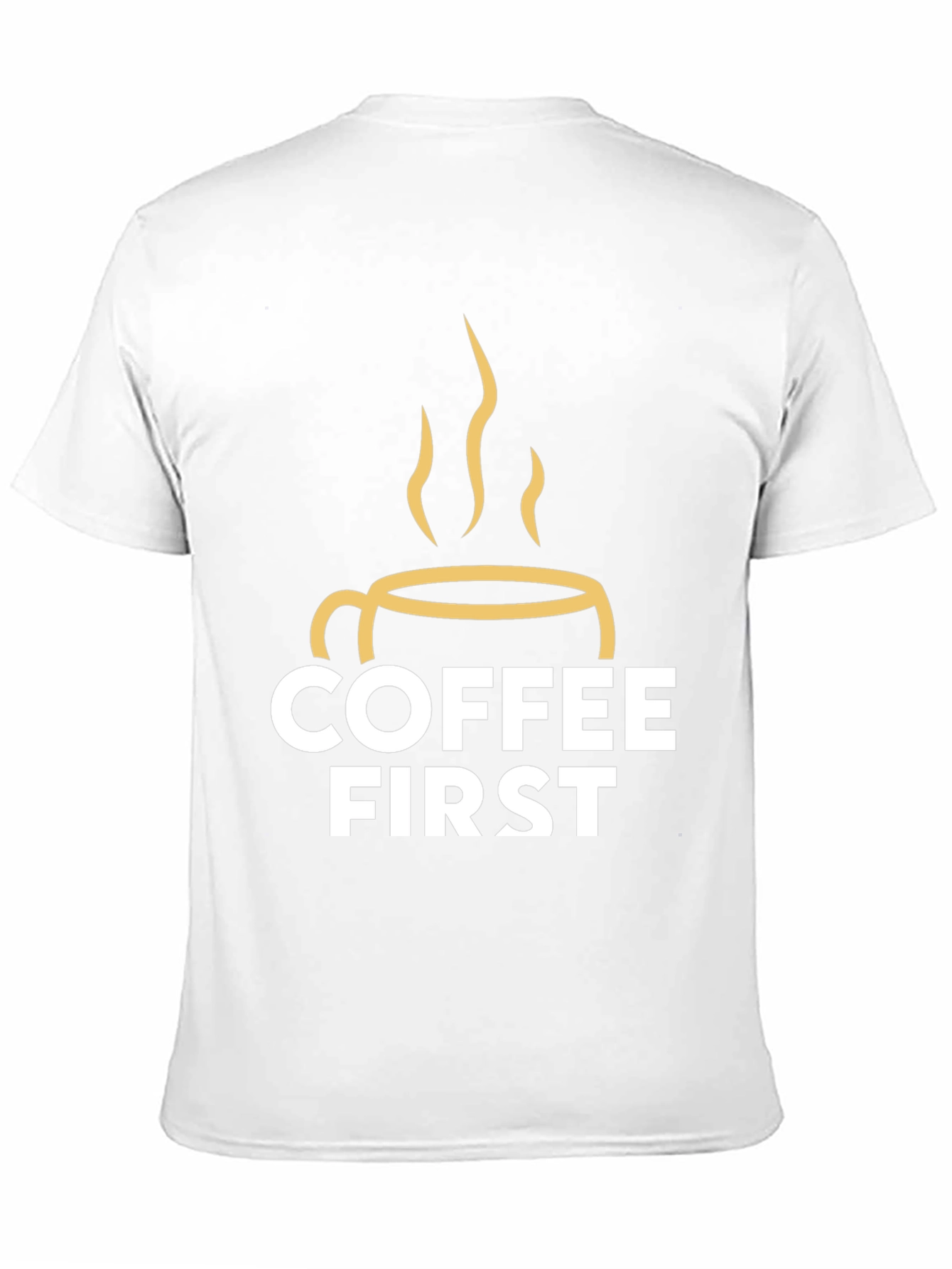 Coffee First Graphic Tee - Black Unisex T-Shirt