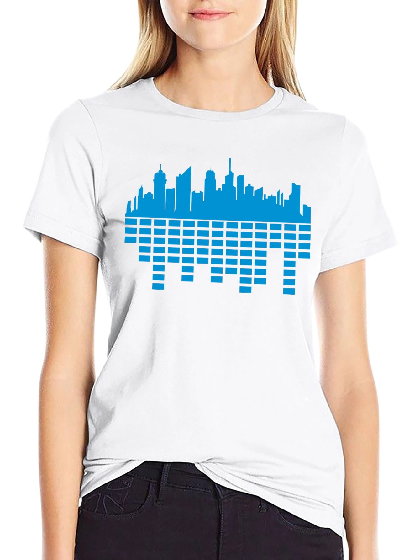 Cityscape Equalizer Graphic Tee