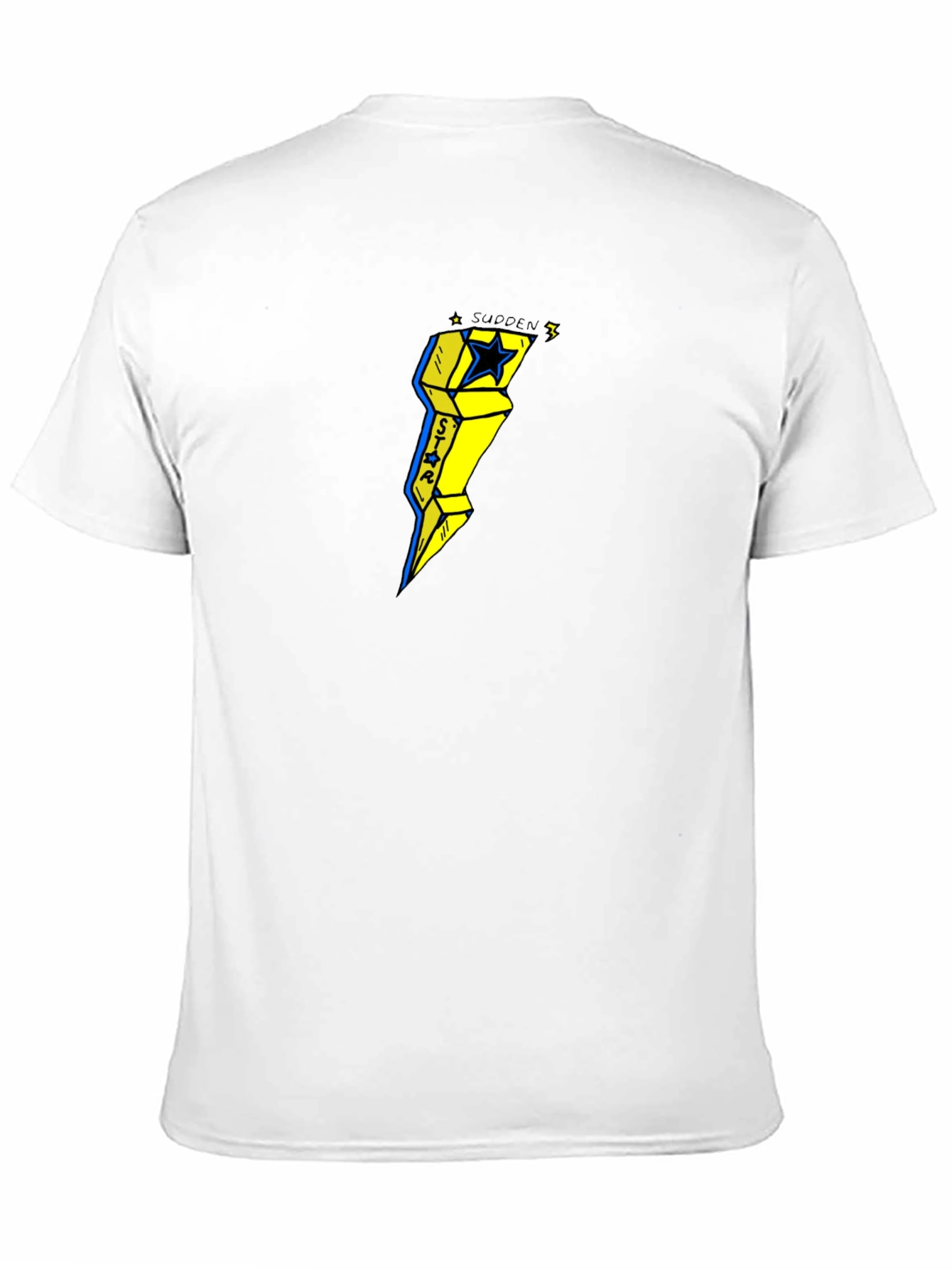 Sudden Star Lightning Bolt Graphic Tee - Black