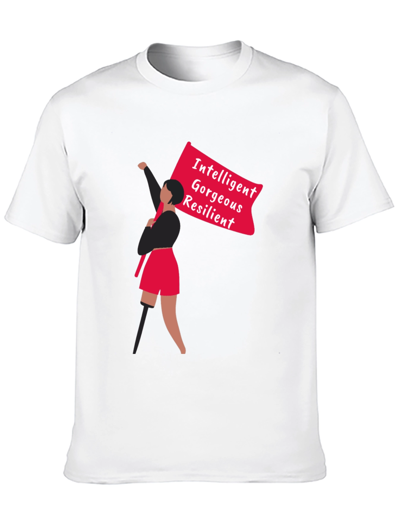 Empowered Graphic Tee - Intelligent Gorgeous Resilient