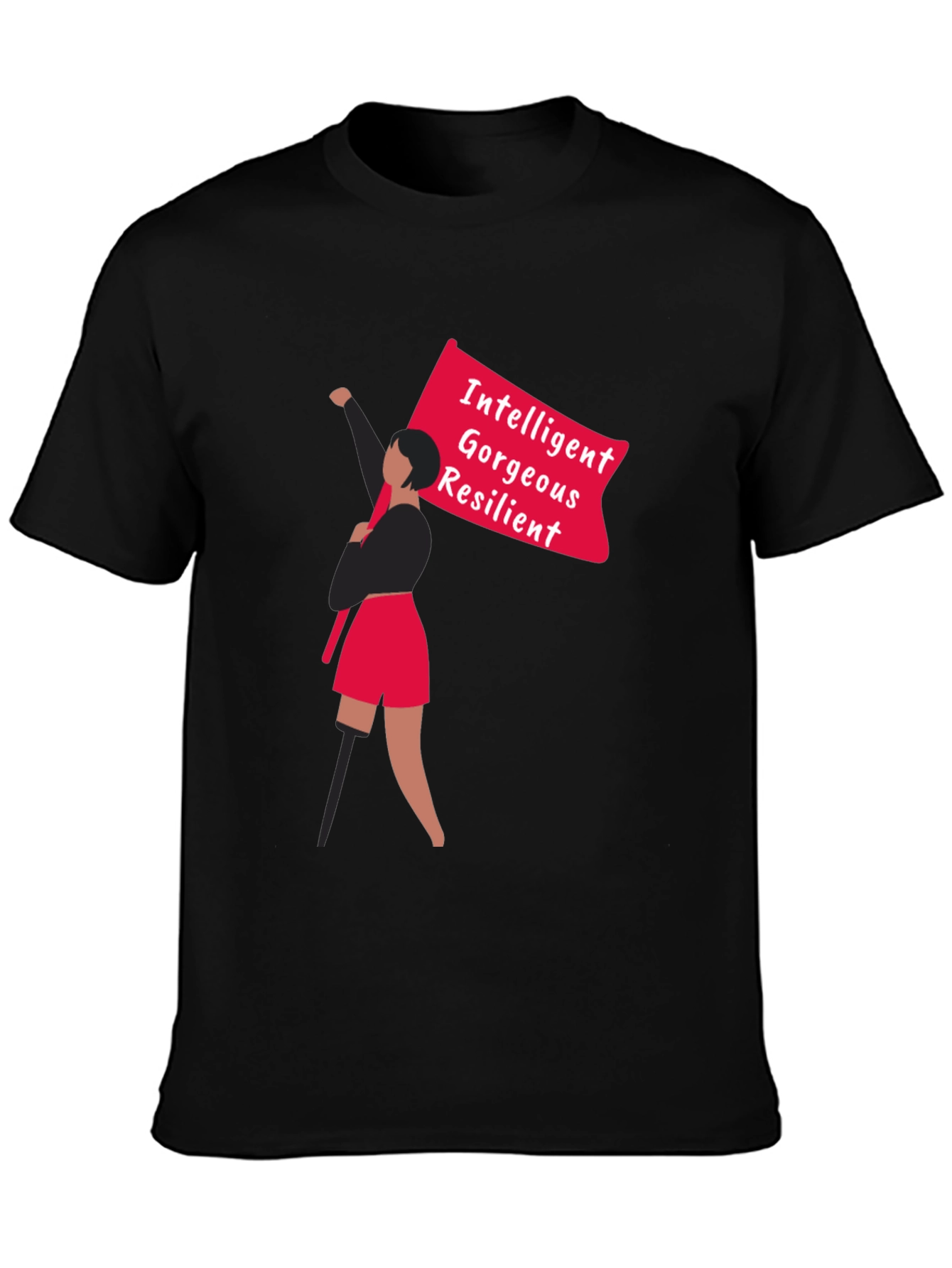 Empowered Graphic Tee - Intelligent Gorgeous Resilient