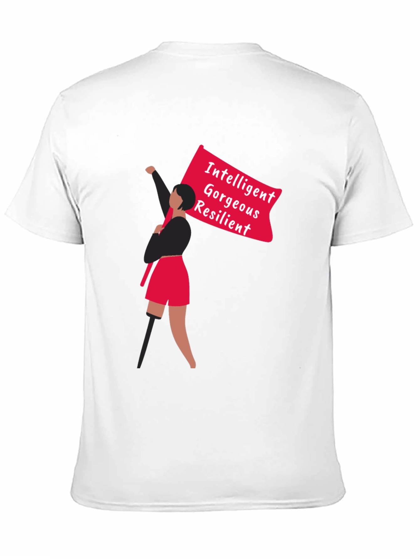 Empowered Graphic Tee - Intelligent Gorgeous Resilient