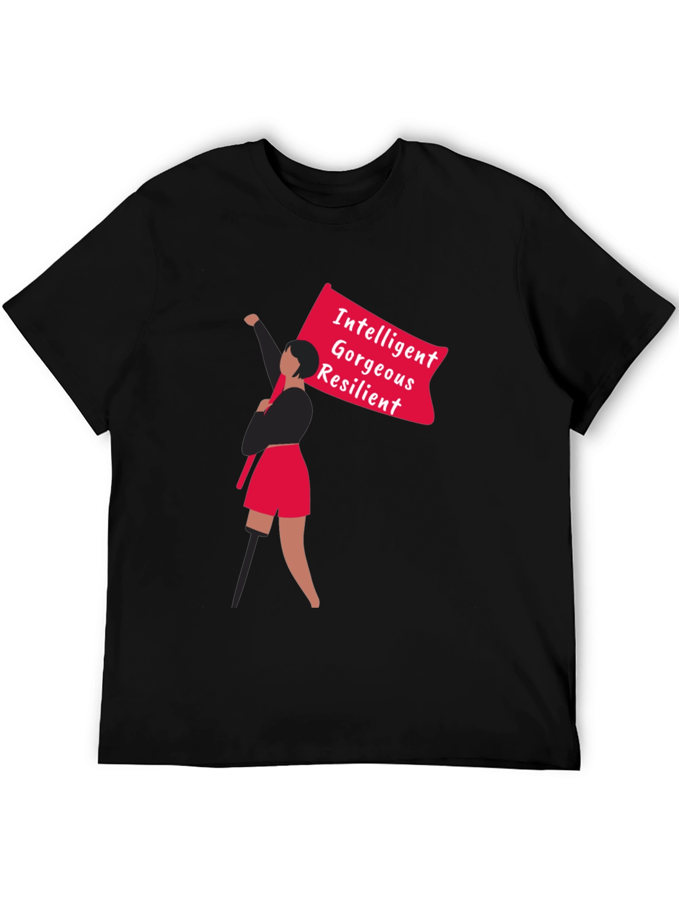 Empowered Graphic Tee - Intelligent Gorgeous Resilient