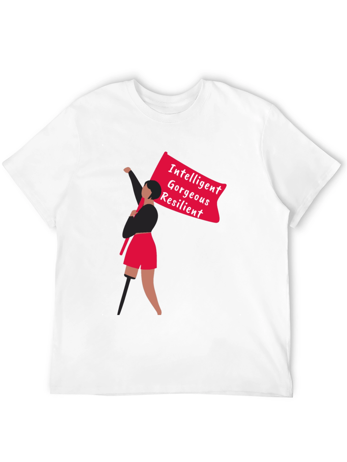 Empowered Graphic Tee - Intelligent Gorgeous Resilient