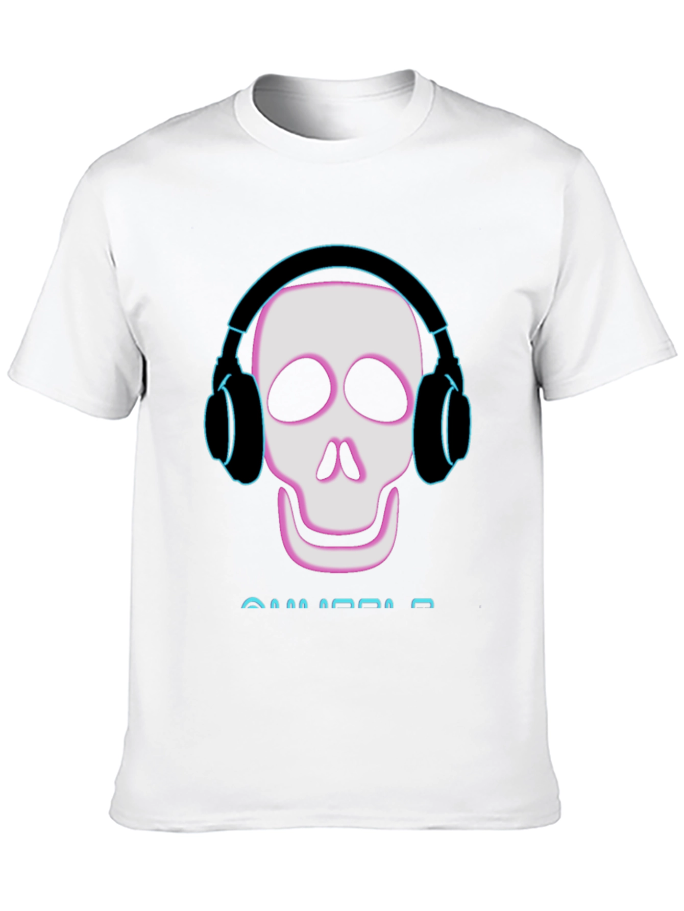 Skull With Headphones Graphic Tee
