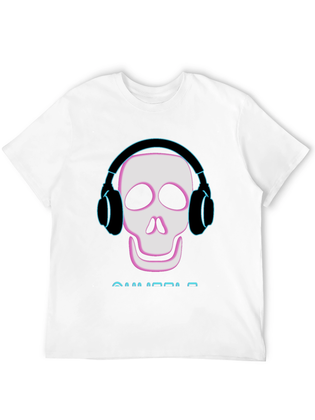 Skull With Headphones Graphic Tee