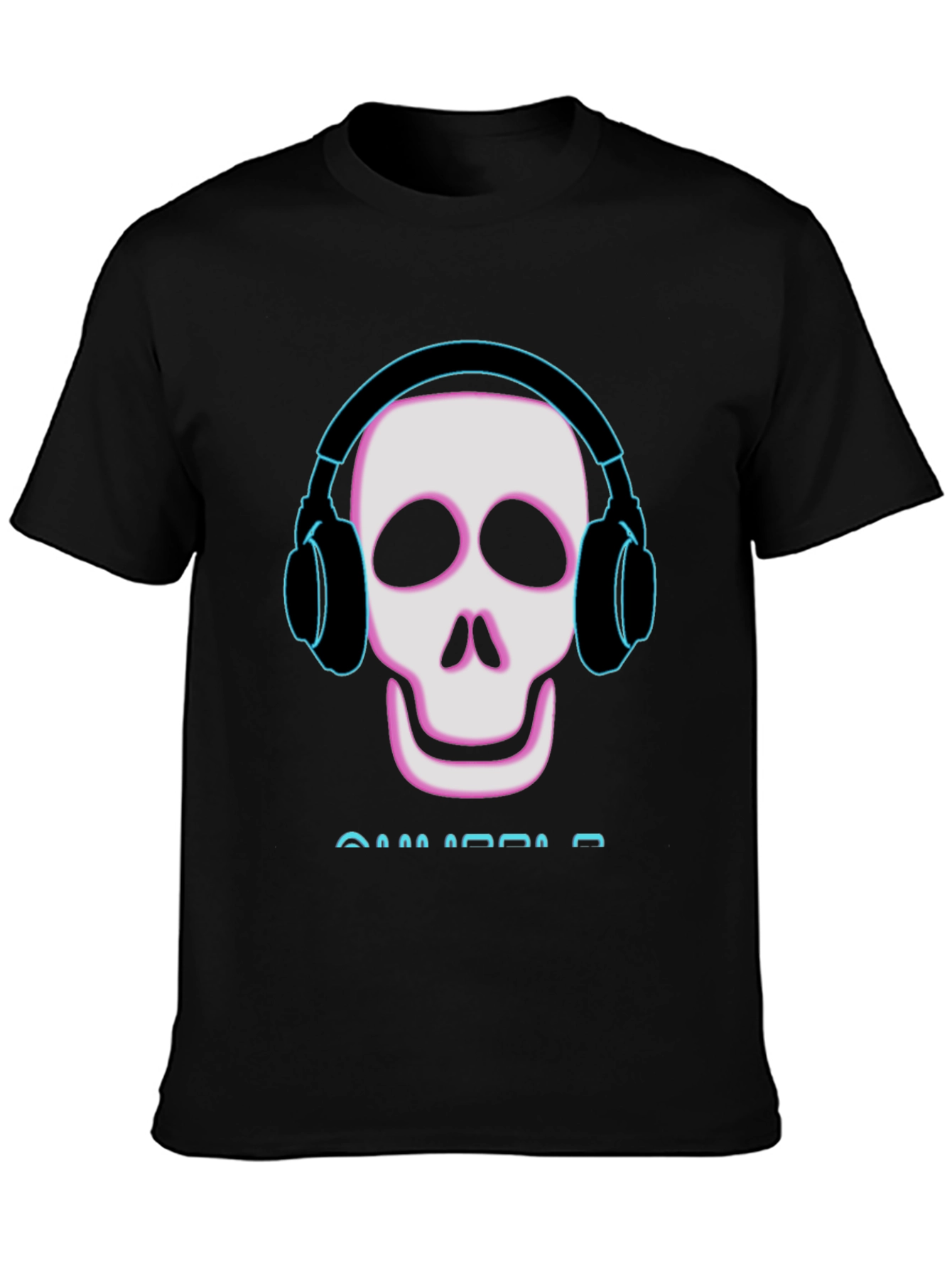 Skull With Headphones Graphic Tee