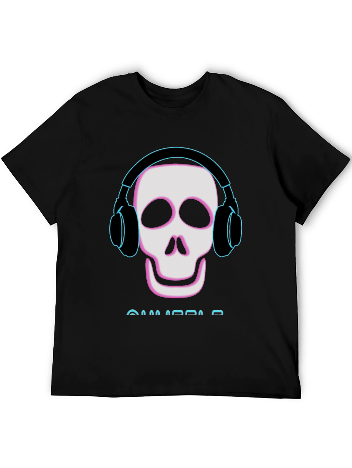 Skull With Headphones Graphic Tee