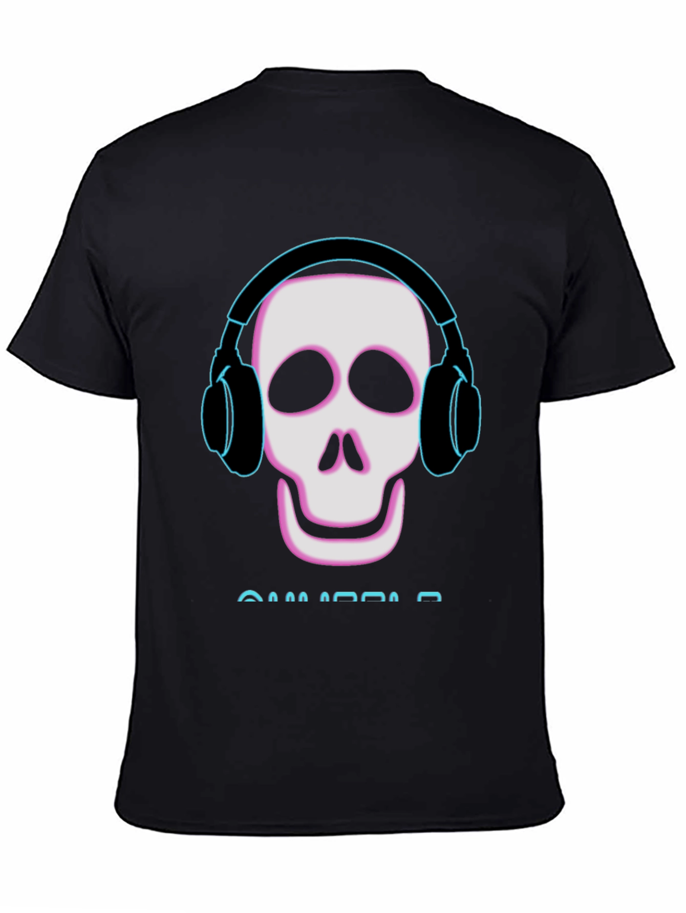 Skull With Headphones Graphic Tee
