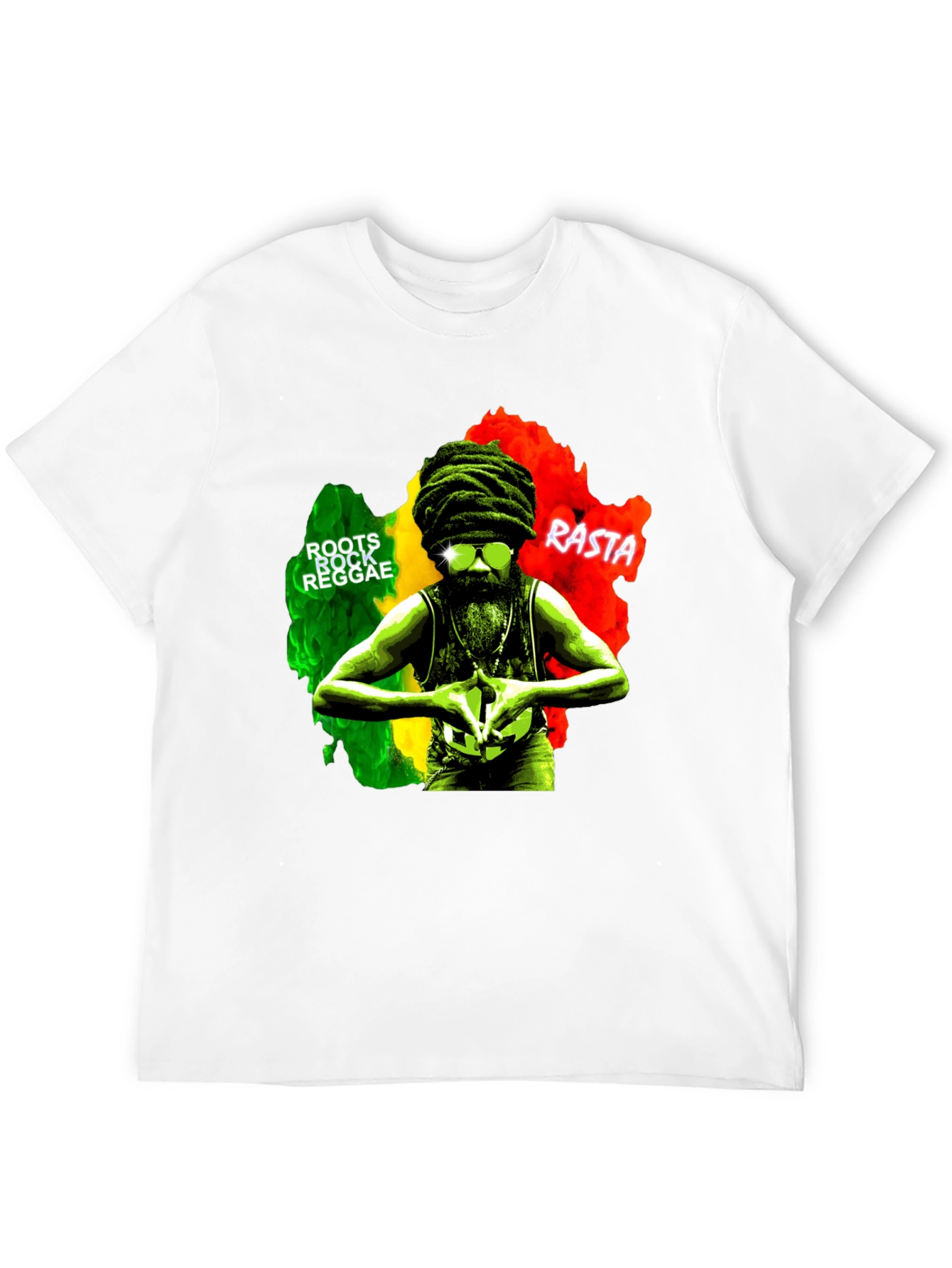 Rasta Roots Reggae T-Shirt - Black