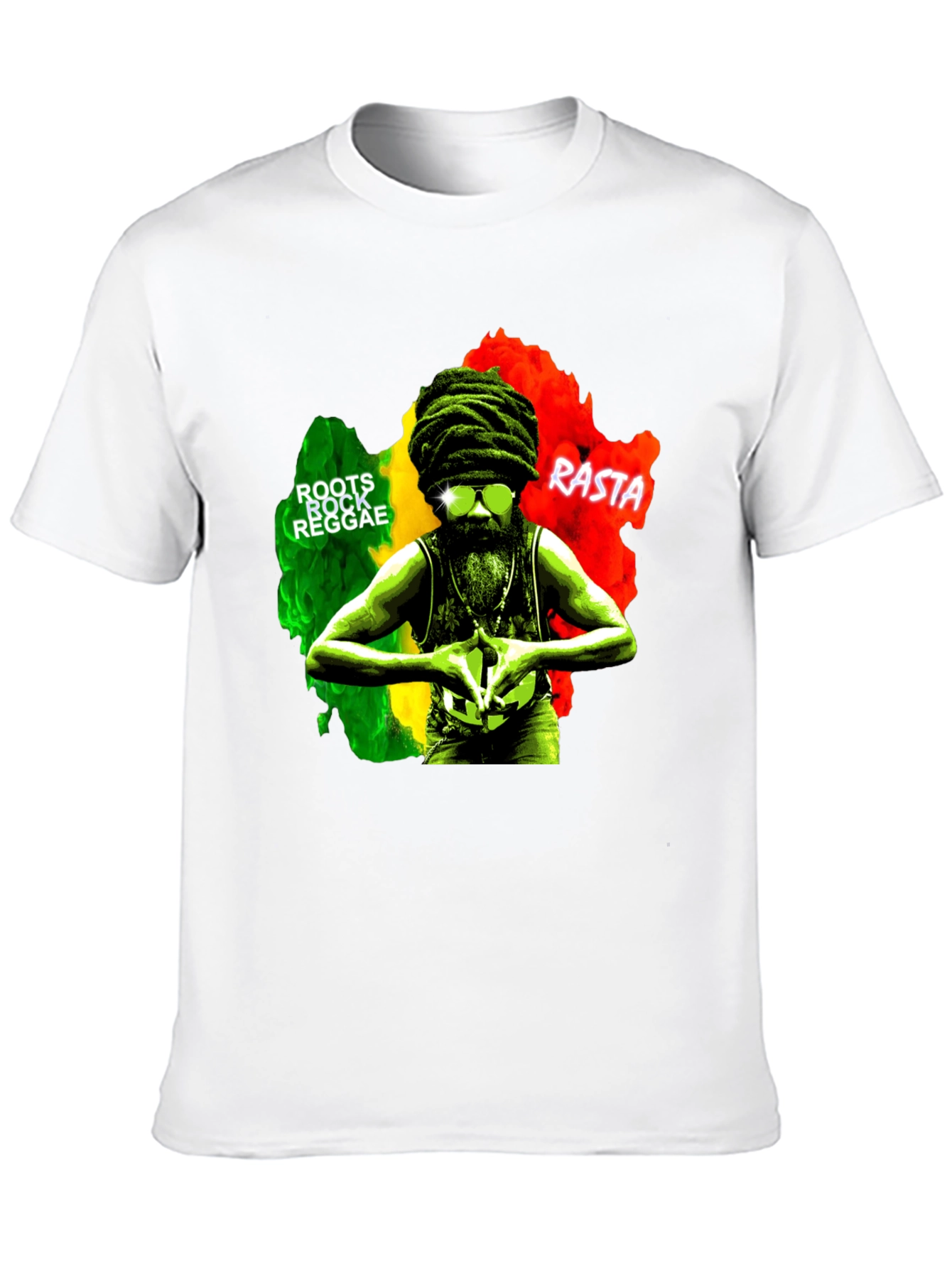 Rasta Roots Reggae T-Shirt - Black
