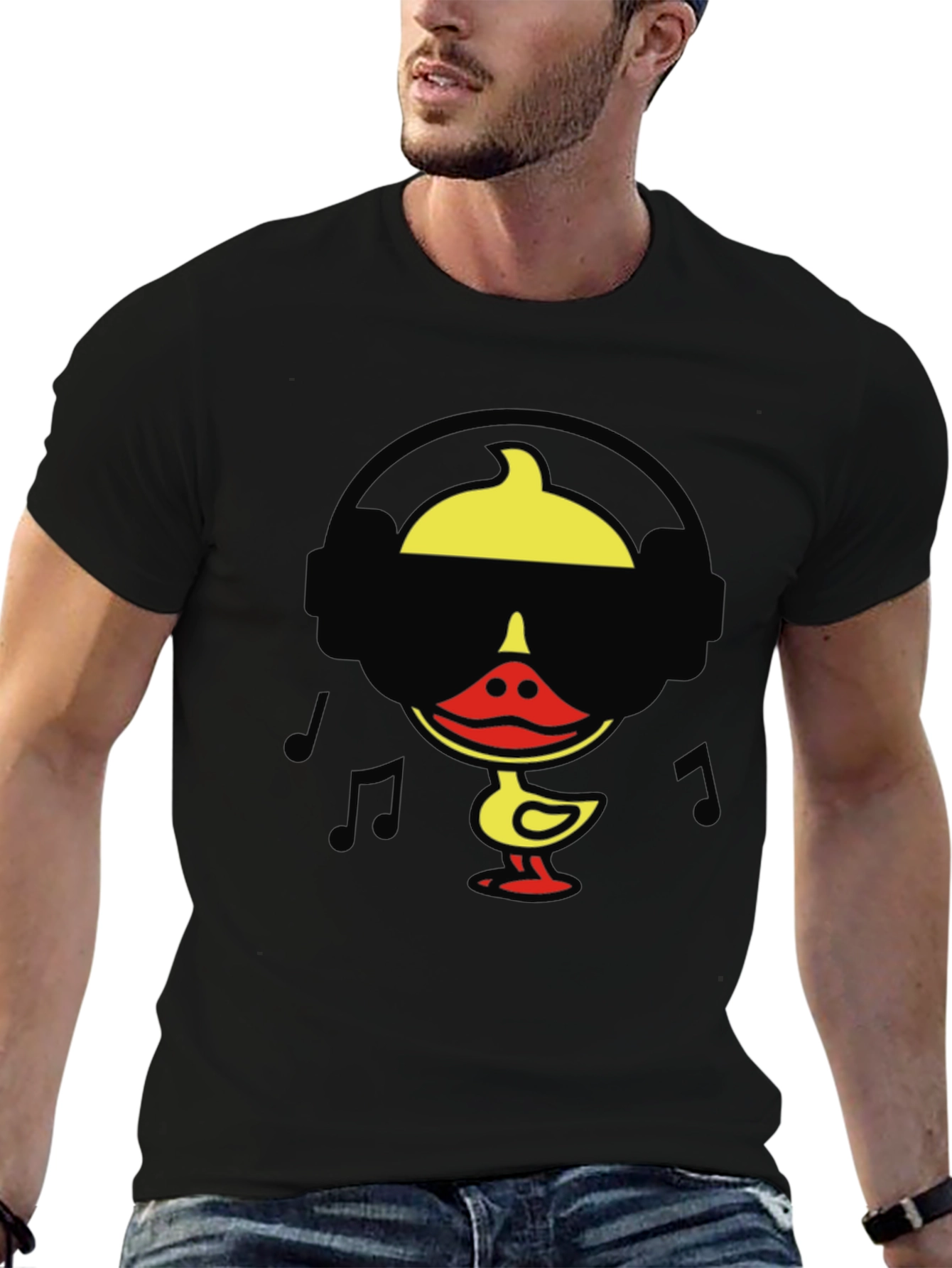 Cool Duck DJ Graphic Tee - Black