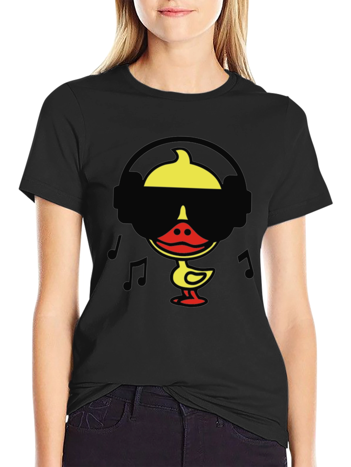 Cool Duck DJ Graphic Tee - Black