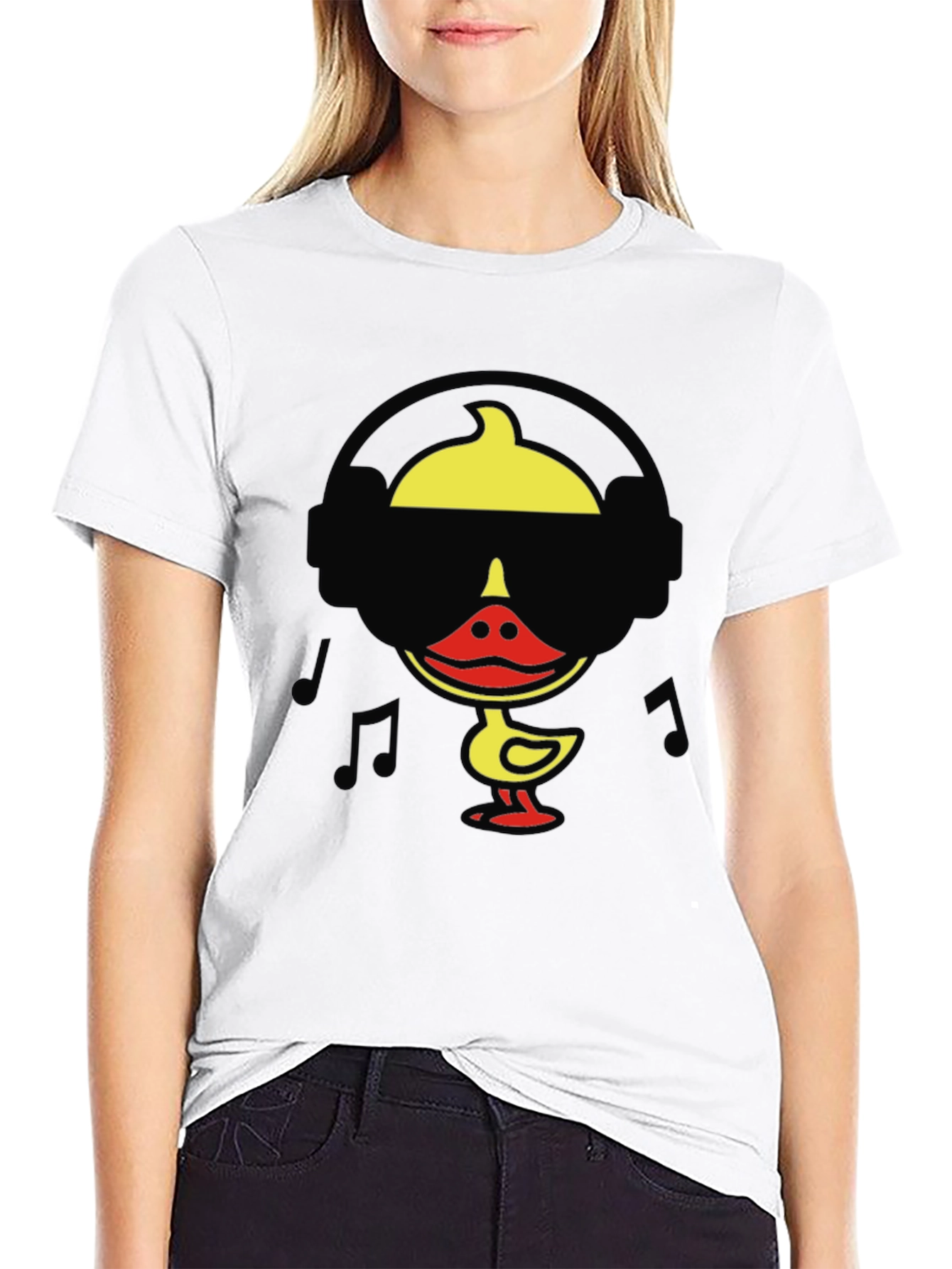 Cool Duck DJ Graphic Tee - Black