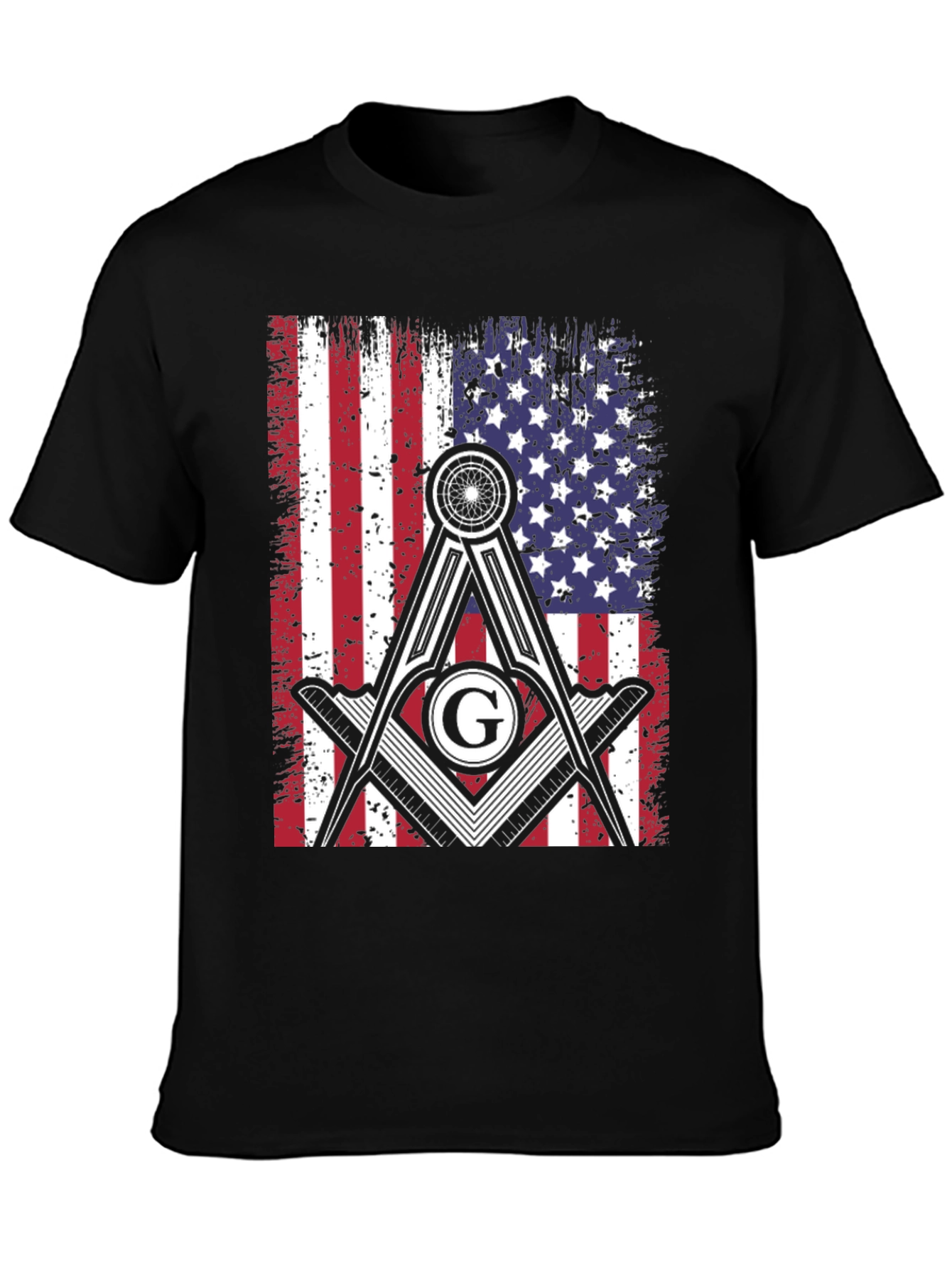 Masonic USA Flag T-Shirt