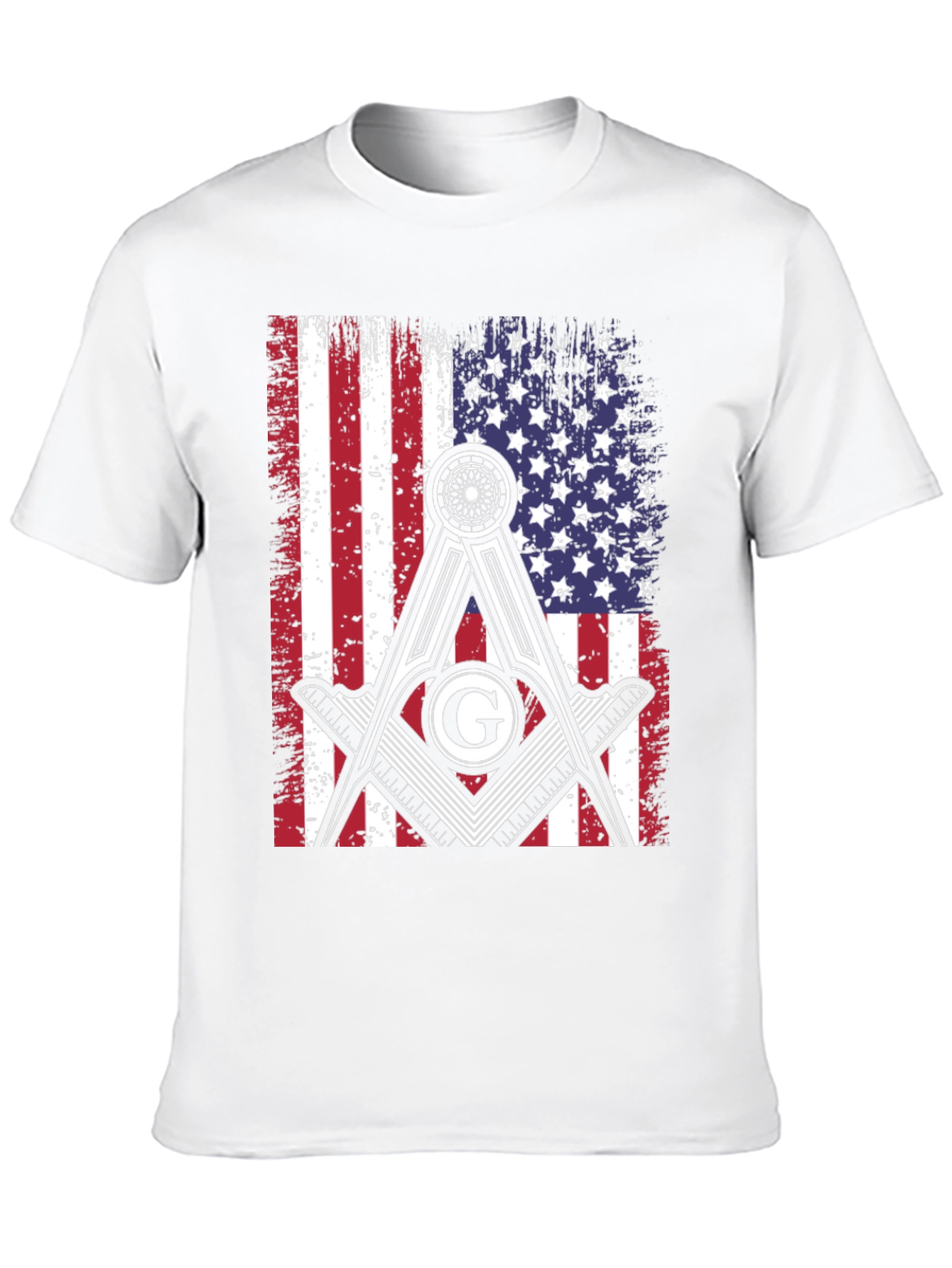 Masonic USA Flag T-Shirt