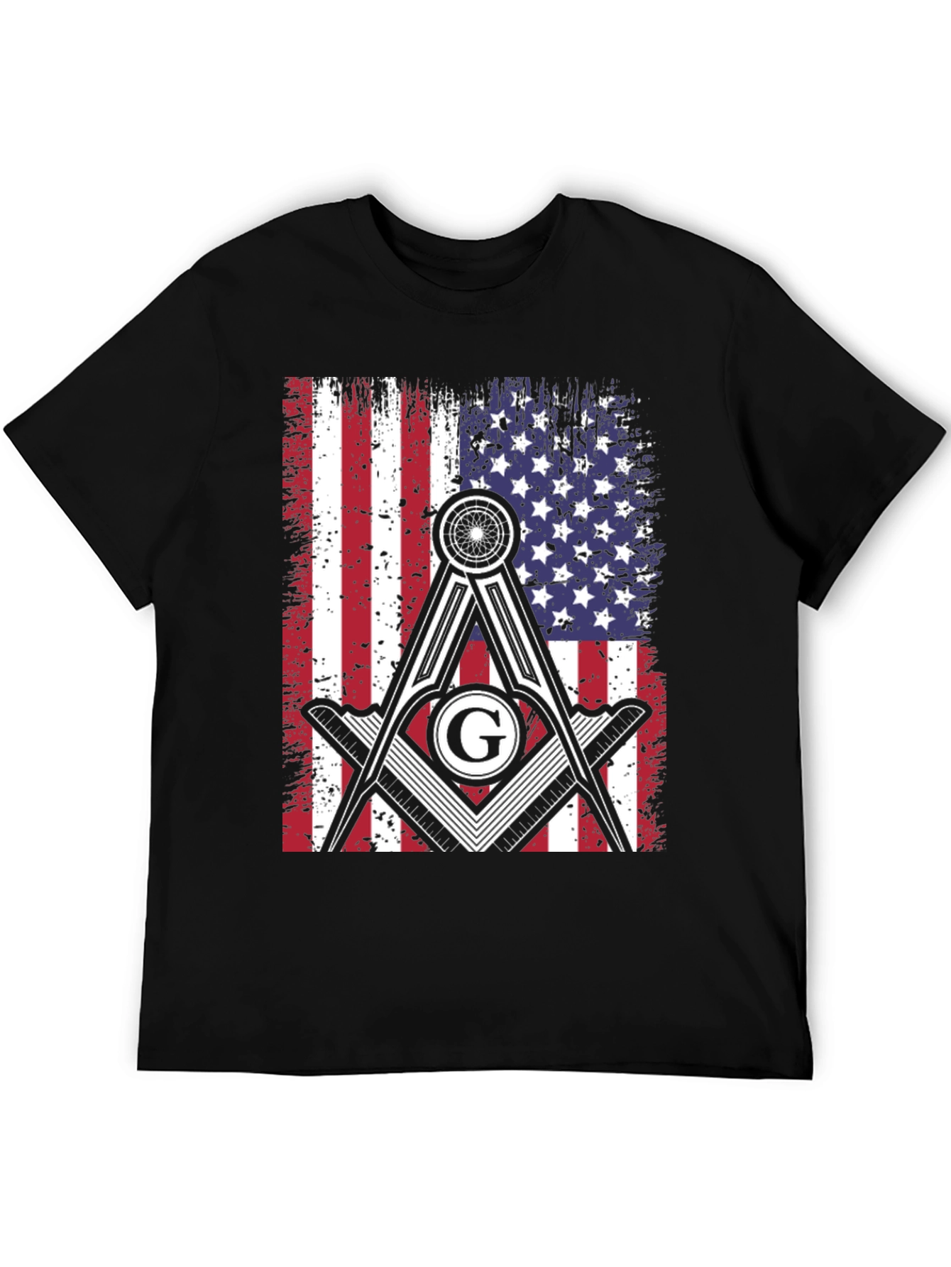 Masonic USA Flag T-Shirt
