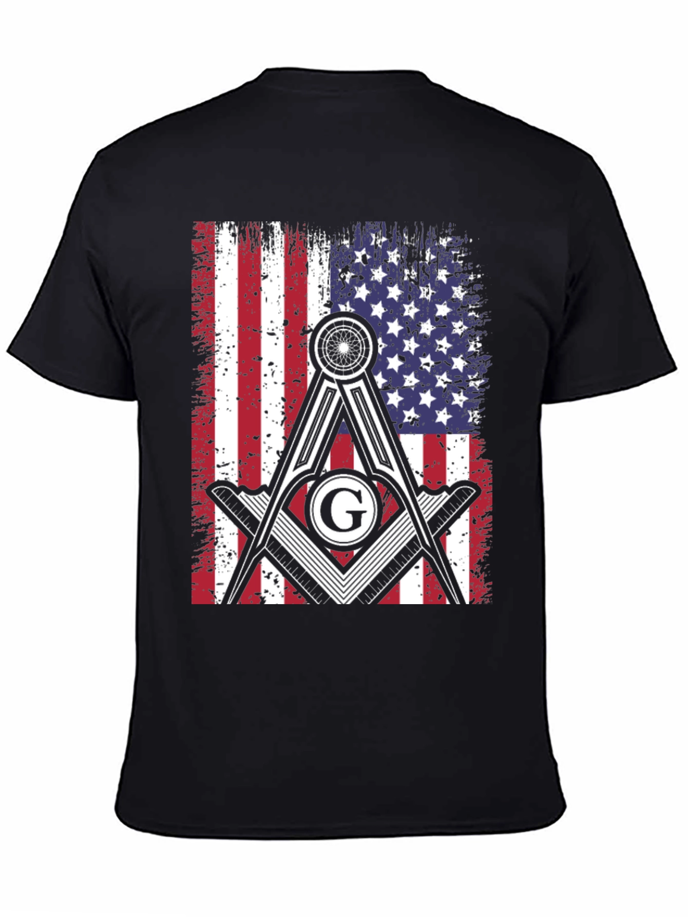 Masonic USA Flag T-Shirt