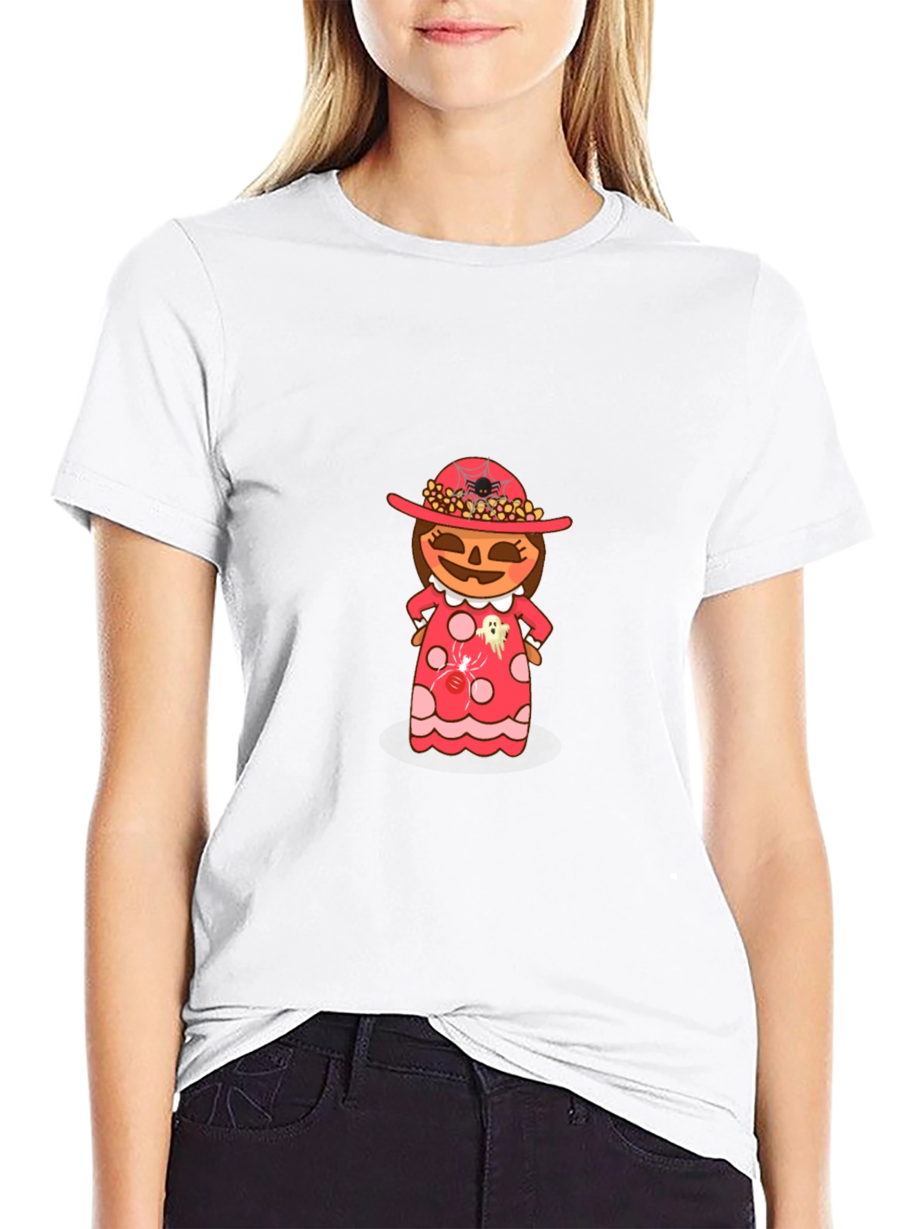Halloween Pumpkin Girl T-Shirt