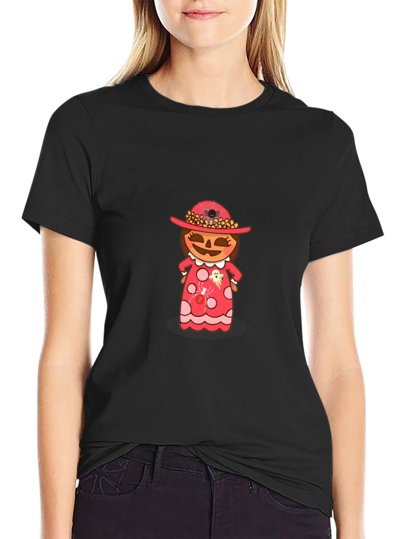 Halloween Pumpkin Girl T-Shirt