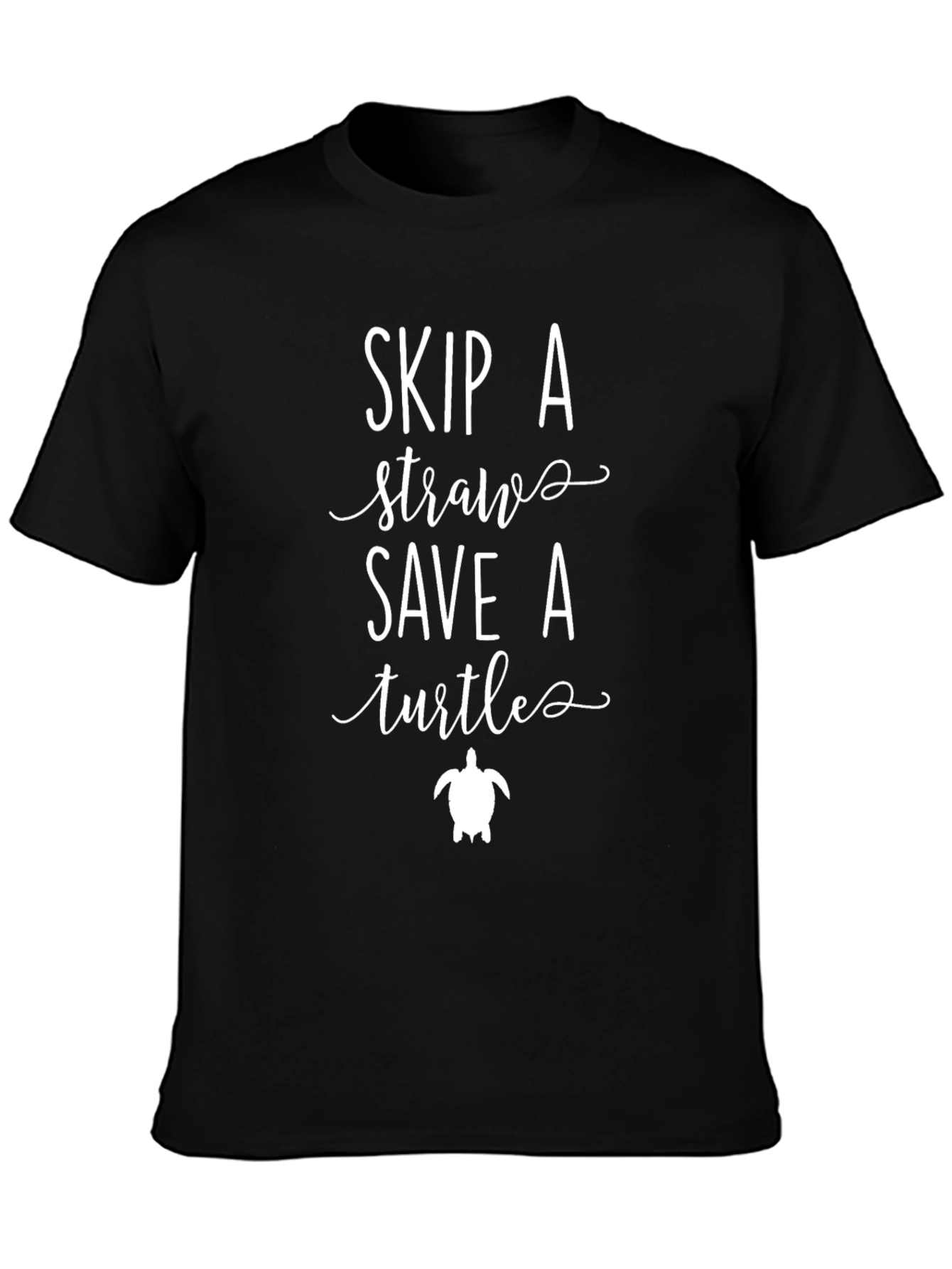 Skip A Straw Save Turtles Graphic Tee
