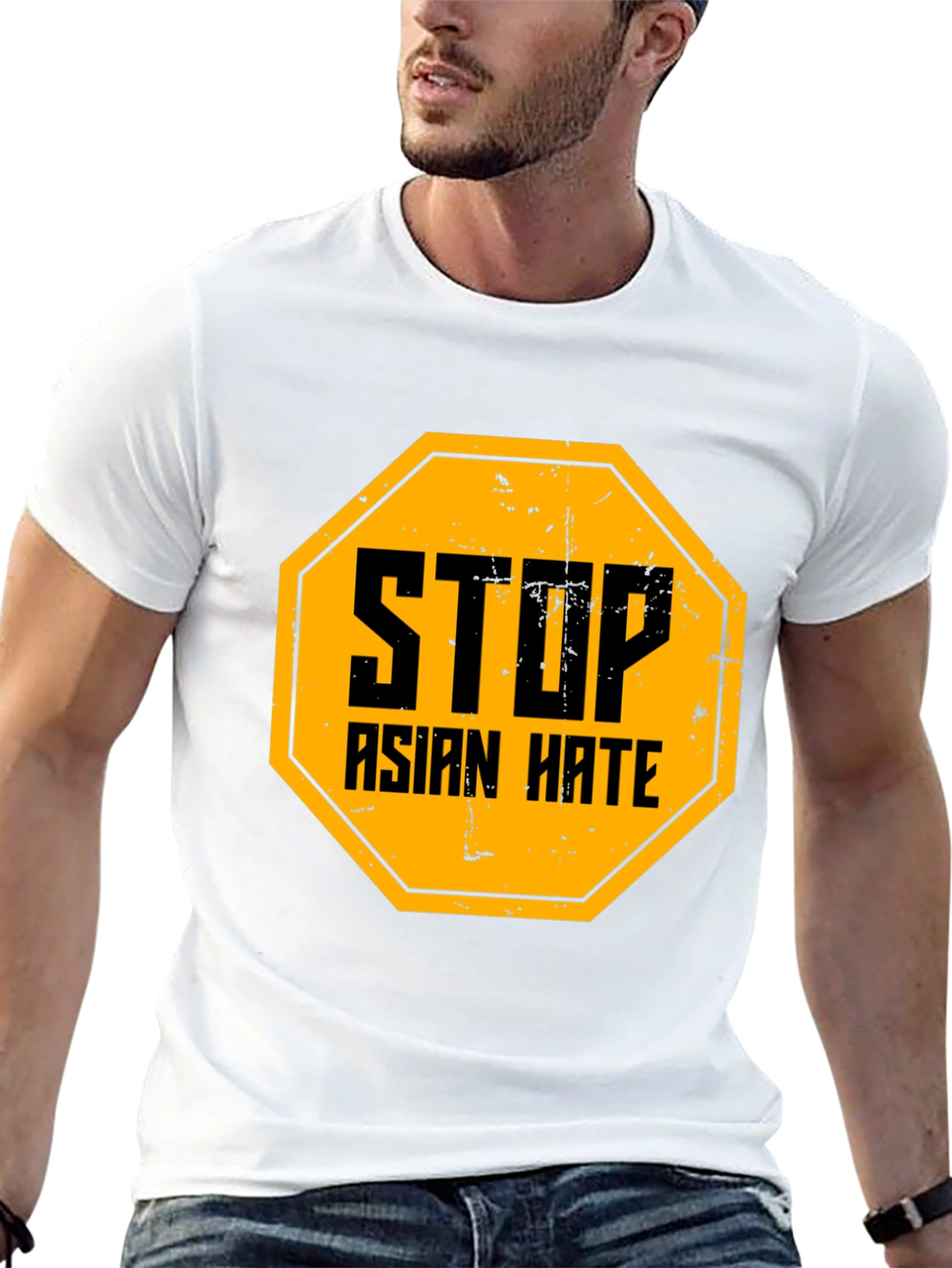 Stop Asian Hate Black Graphic Tee