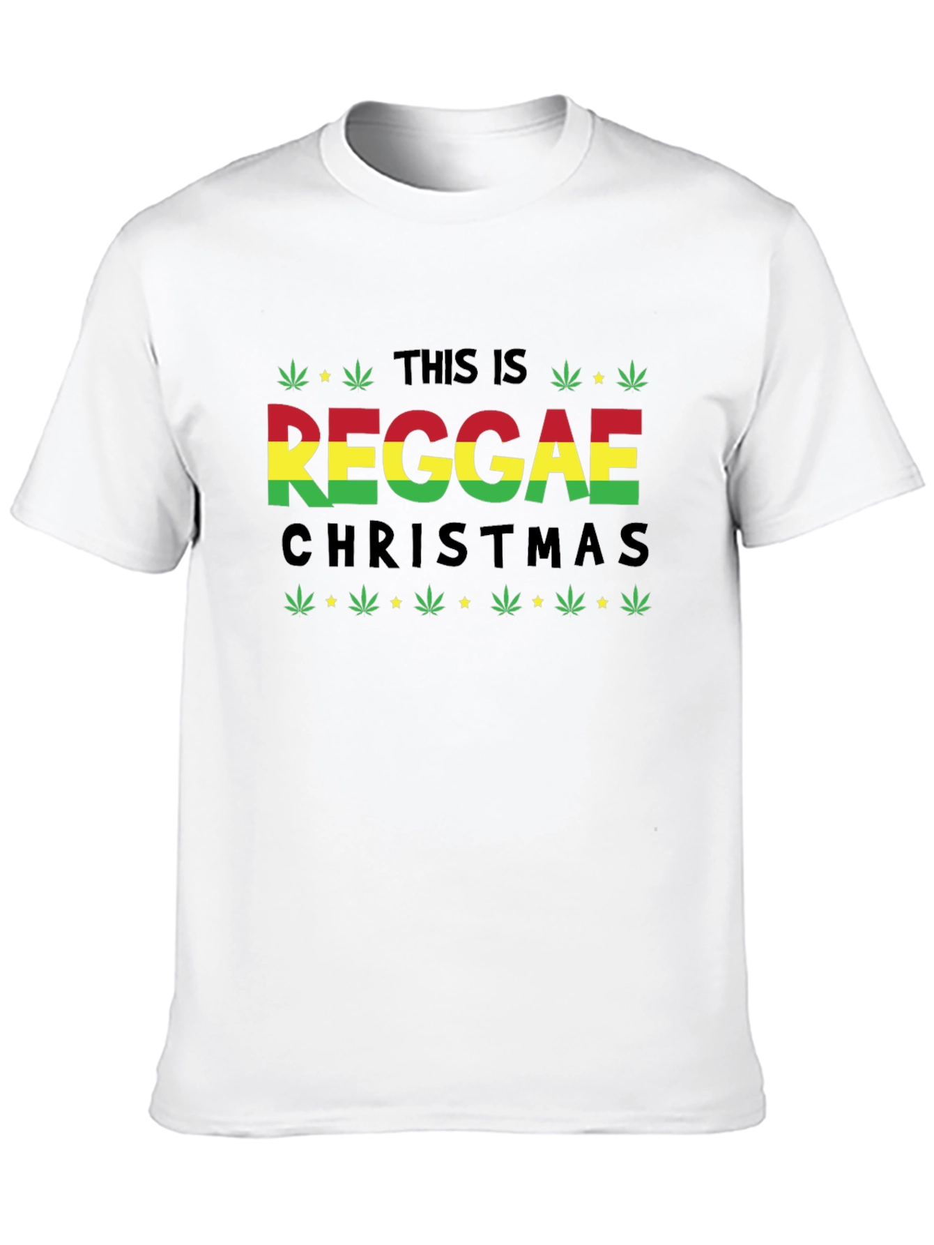 Reggae Christmas Graphic T-Shirt - Festive Holiday Style